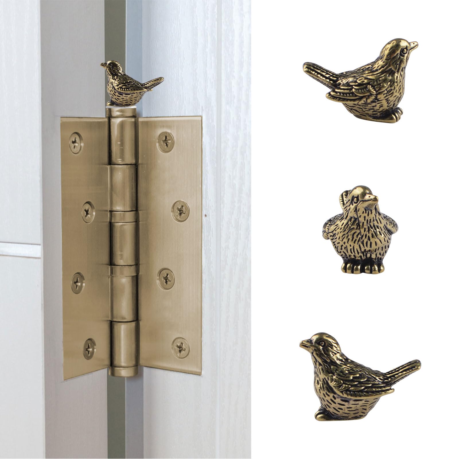 Moineau magnétique de charnière en bronze style vintage pour une décoration intérieure soignée