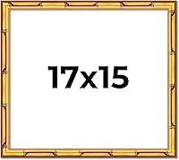 Vista 72 de Poster Palooza Marco de madera maciza de bambú dorado de 12 x 8 pulgadas con acrílico UV, respaldo de tablero de espuma y accesorios para colgar