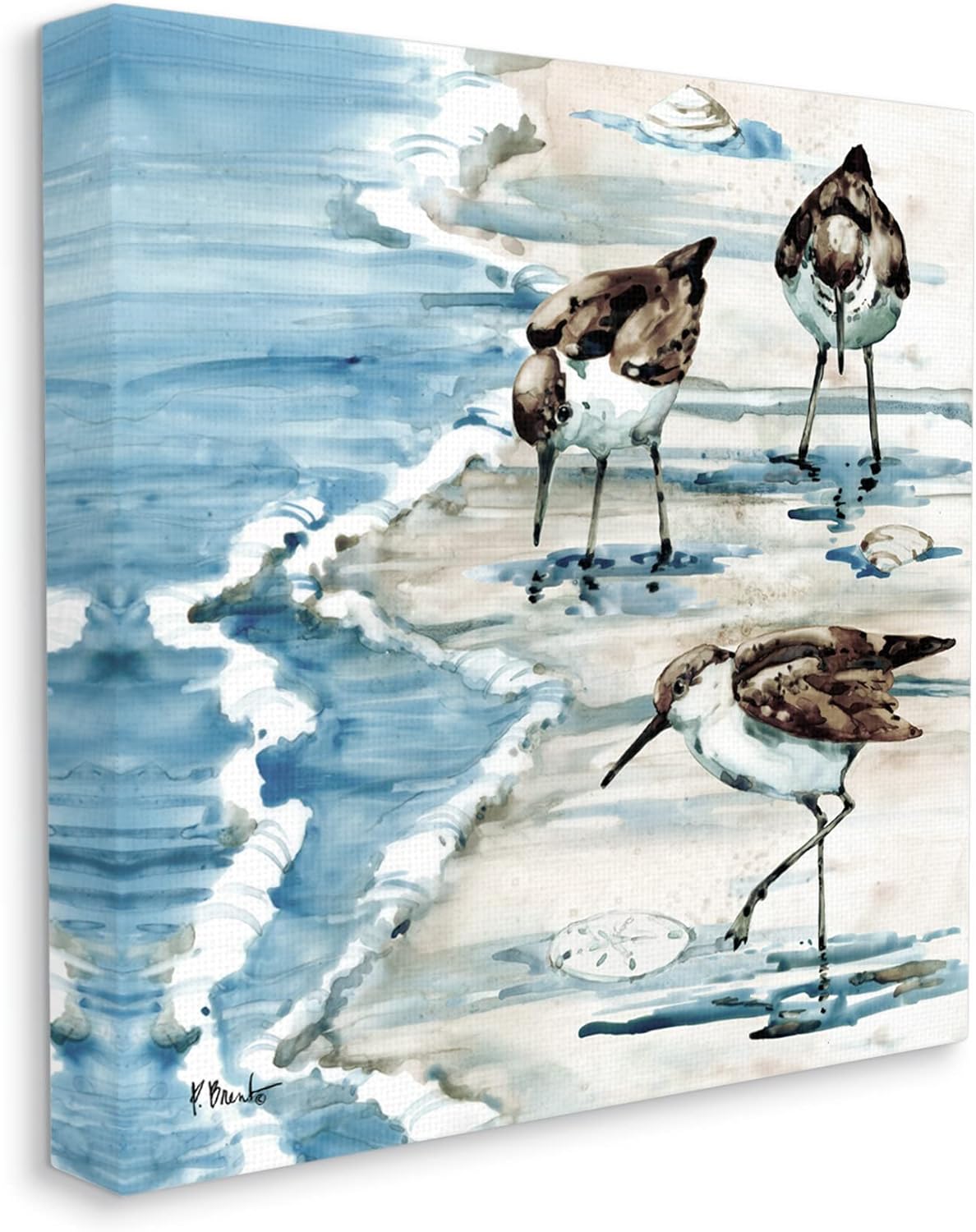 Stupell Industries Rockhampton Sandpipers Beach Grazing Canvas Wall Art, Design by Paul Brent