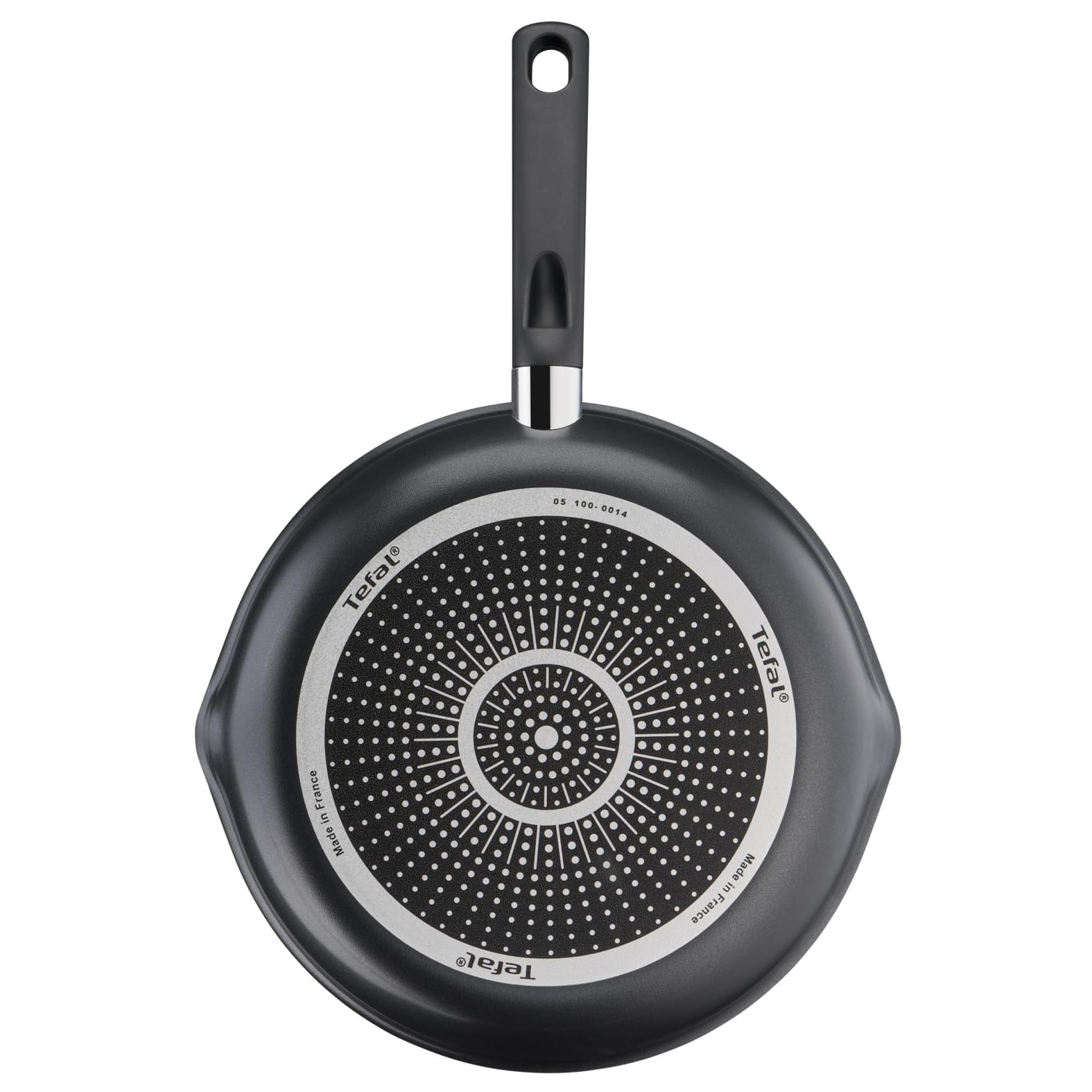 Tefal Day By Day On 3-teiliges Pfannenset 20/24/28 cm, Antihaftbeschichtung, Thermo-Signal bei guter Brattemperatur, NICHT induktionsgeeignet, tiefe Form mit Ausgießer, Aluminium, B56490