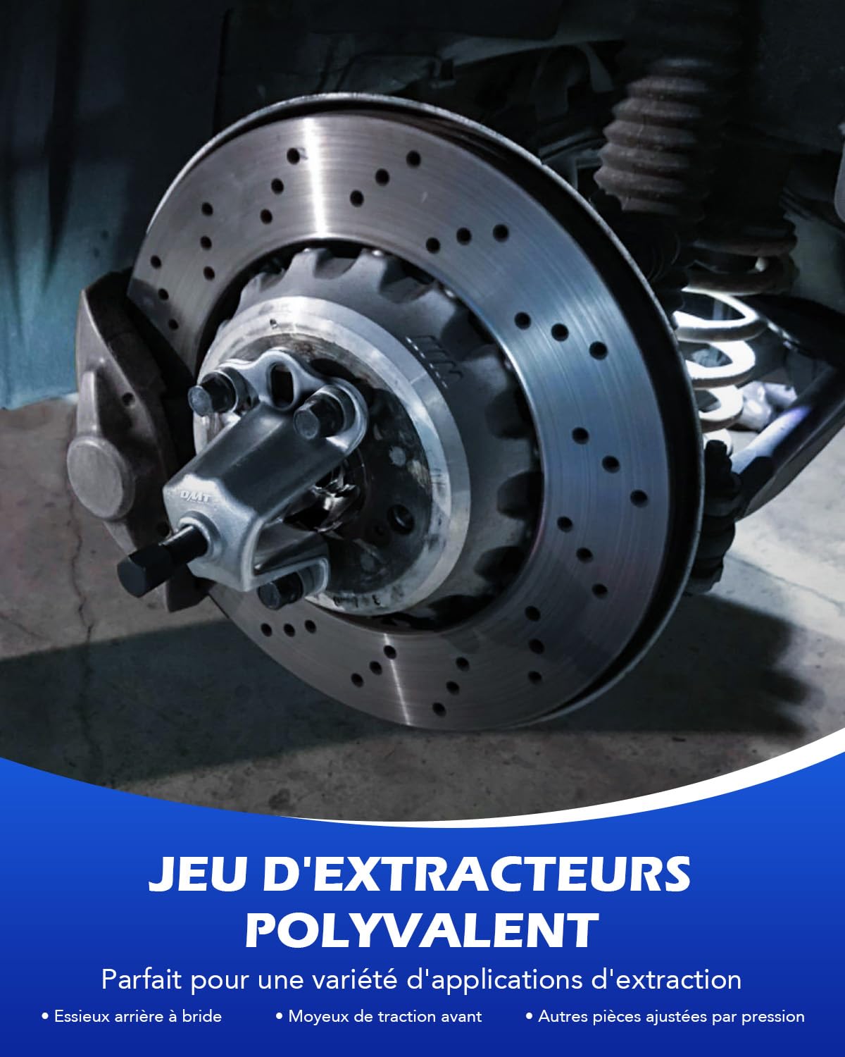 Orion Motor Tech Marteau à Inertie 15 Pièces, Kit d'Arrache Moyeu et Extracteur de Roulement avec Masse de 2,3 kg, Arrache Roulement Intérieur et Extérieur pour Auto et Utilitaire