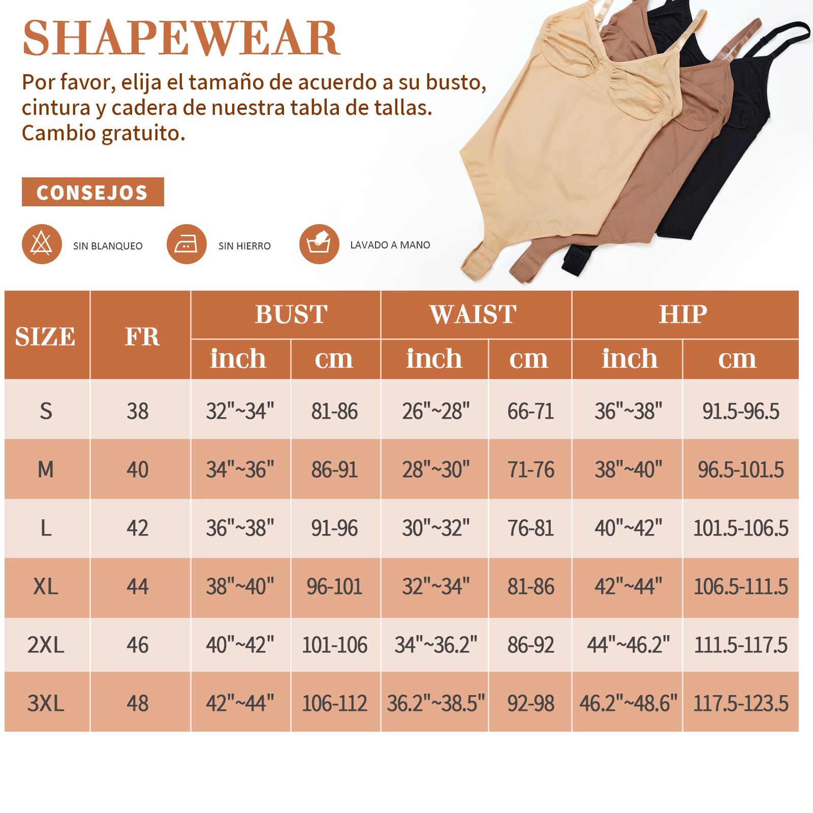 YARRCO Body Moldeador Reductor Mujer Tanga Control de Abdomen Shapewear Bodysuit Invisible Body Shaper Posparto Sin Costuras
