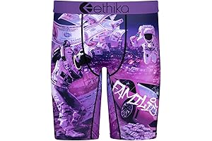 Ethicai Boys 4-Pack Boxer Brief in Youthful Purple Dreams