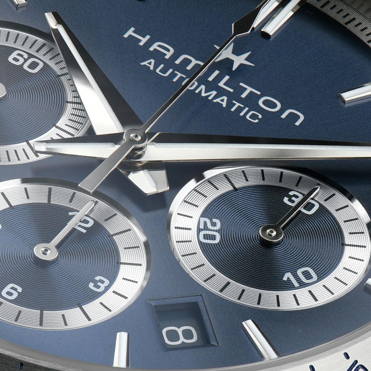 Hamilton Męski chronograf automatyczny zegarek na rękę Jazzmaster Performer Autochrono