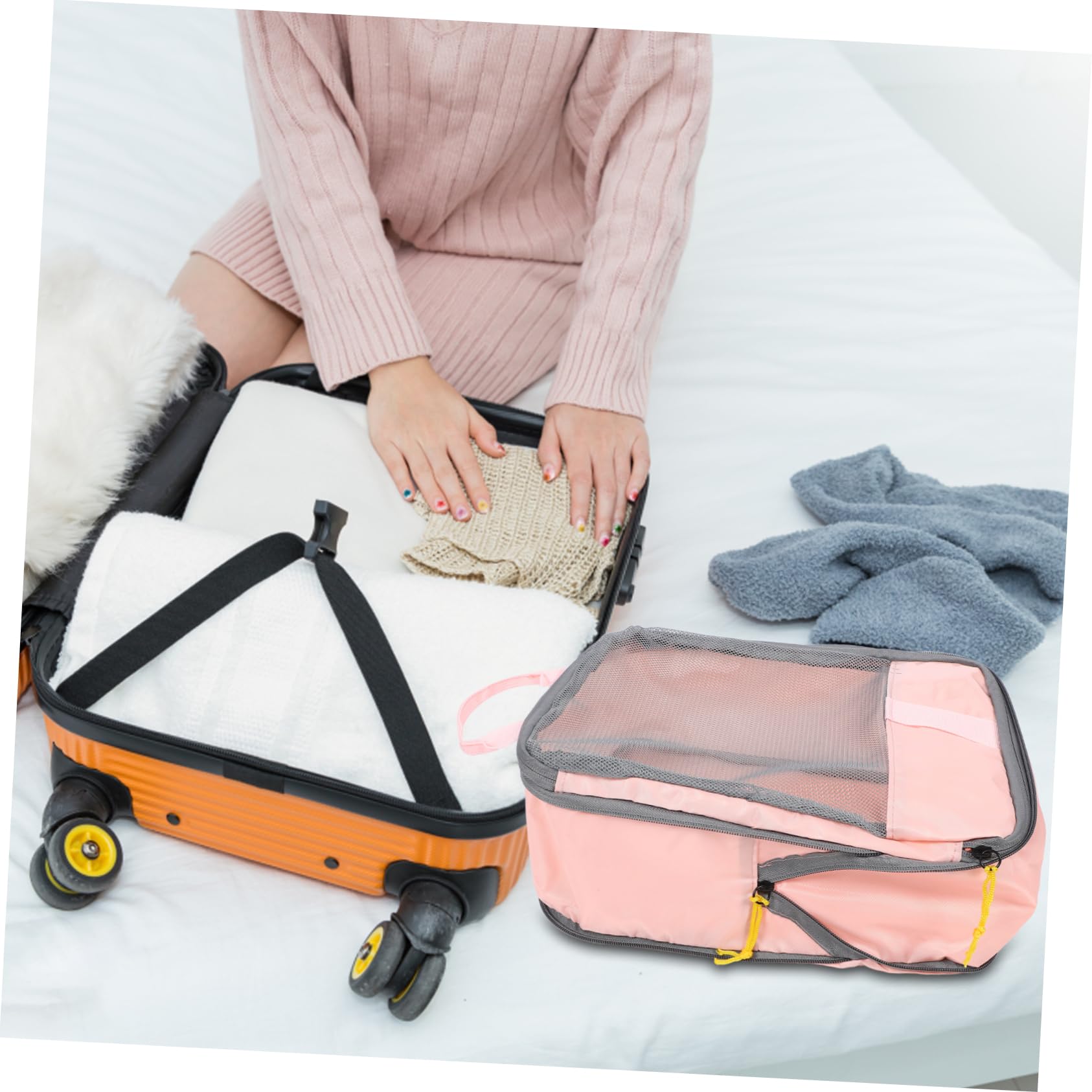LIFKOME 3piezas Compression Viaje Organizadores Equipaje Almacenamiento Oxford