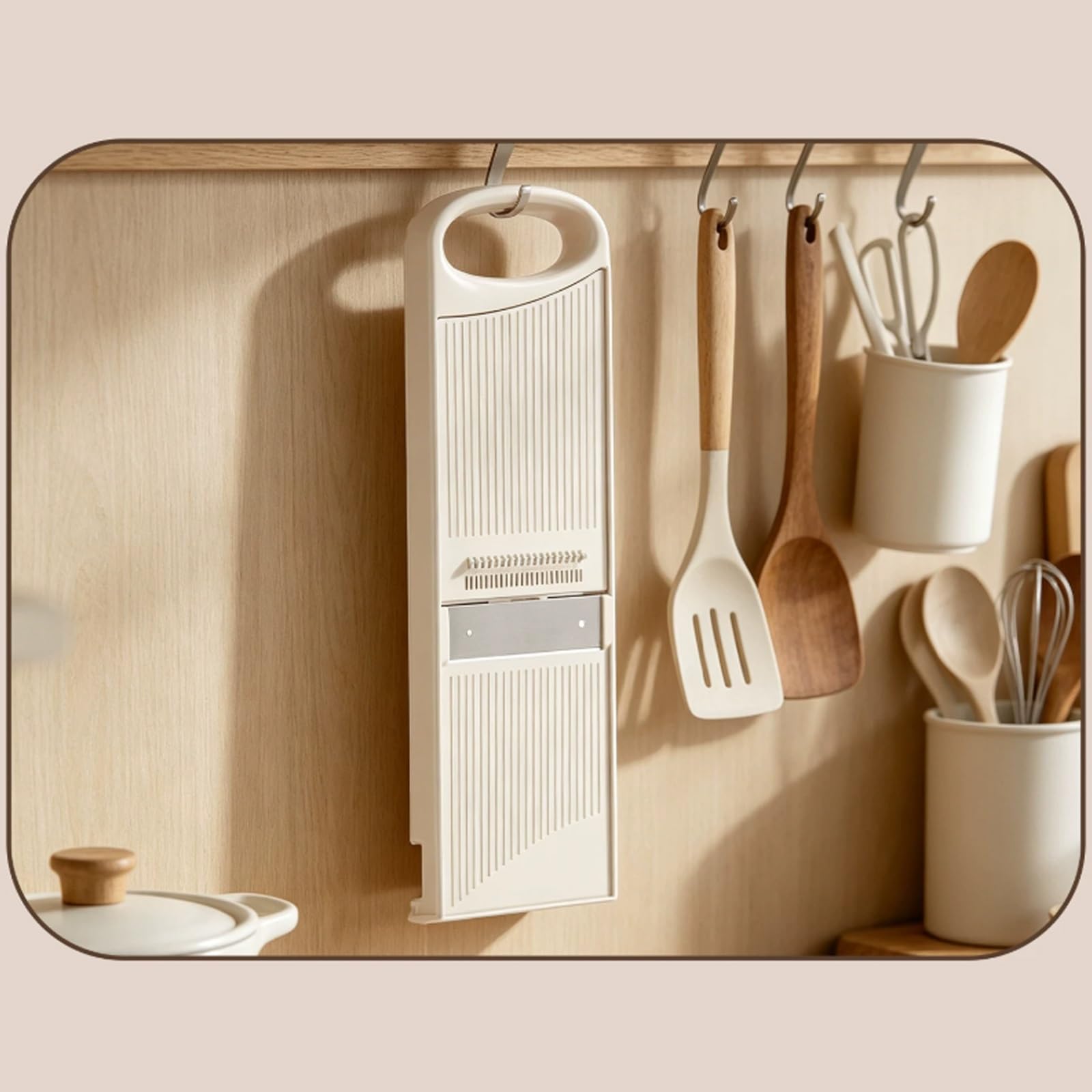 Multifunktionale Zwiebelschneider Manuell, Multifunktionaler Zwiebel Zerkleinerer, Verbreiterter Handschutz, Spart Kraft und Schützt die Hände, Küchenhelfer für Hobbyköche