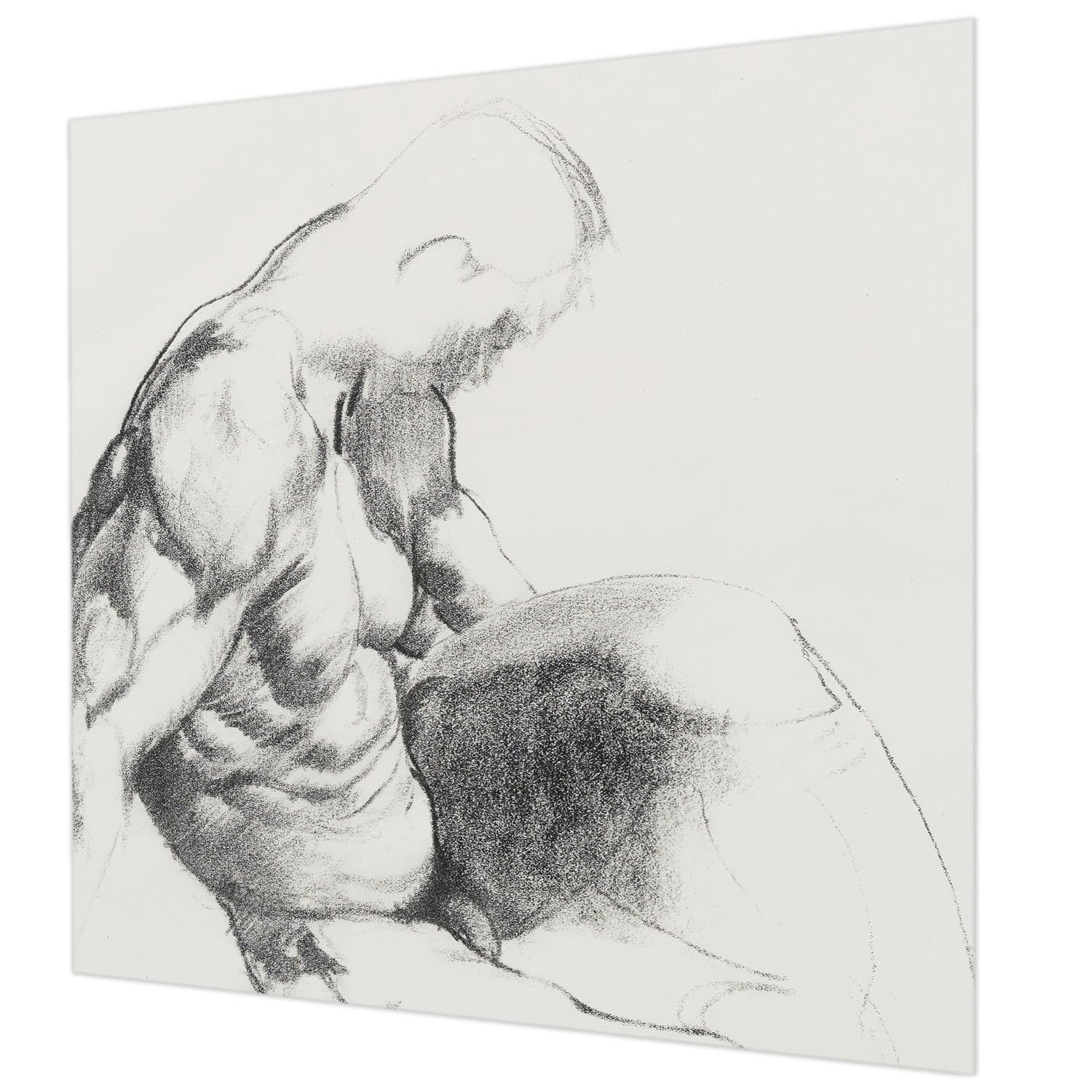 Papier peint intissé 250x250 cm Tulup croquis d'homme pour salon