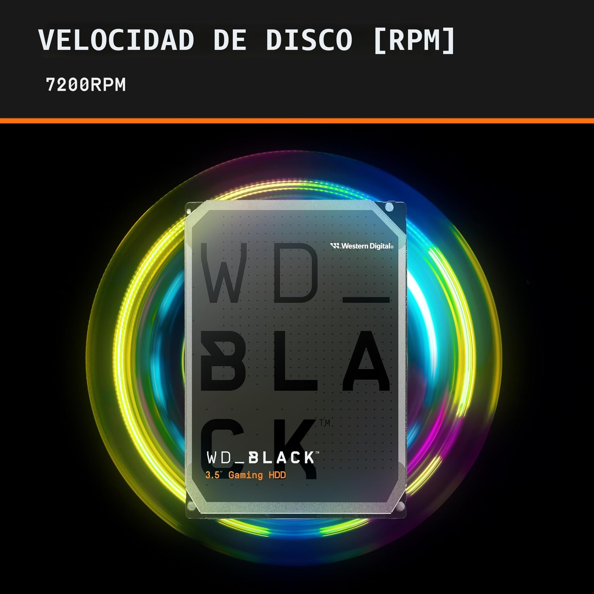 WD_Black 8TB de Alto Rendimiento Disco Duro Interno 3.5" - 7200 RPM Class, SATA 6 GB/s, 256MB Caché