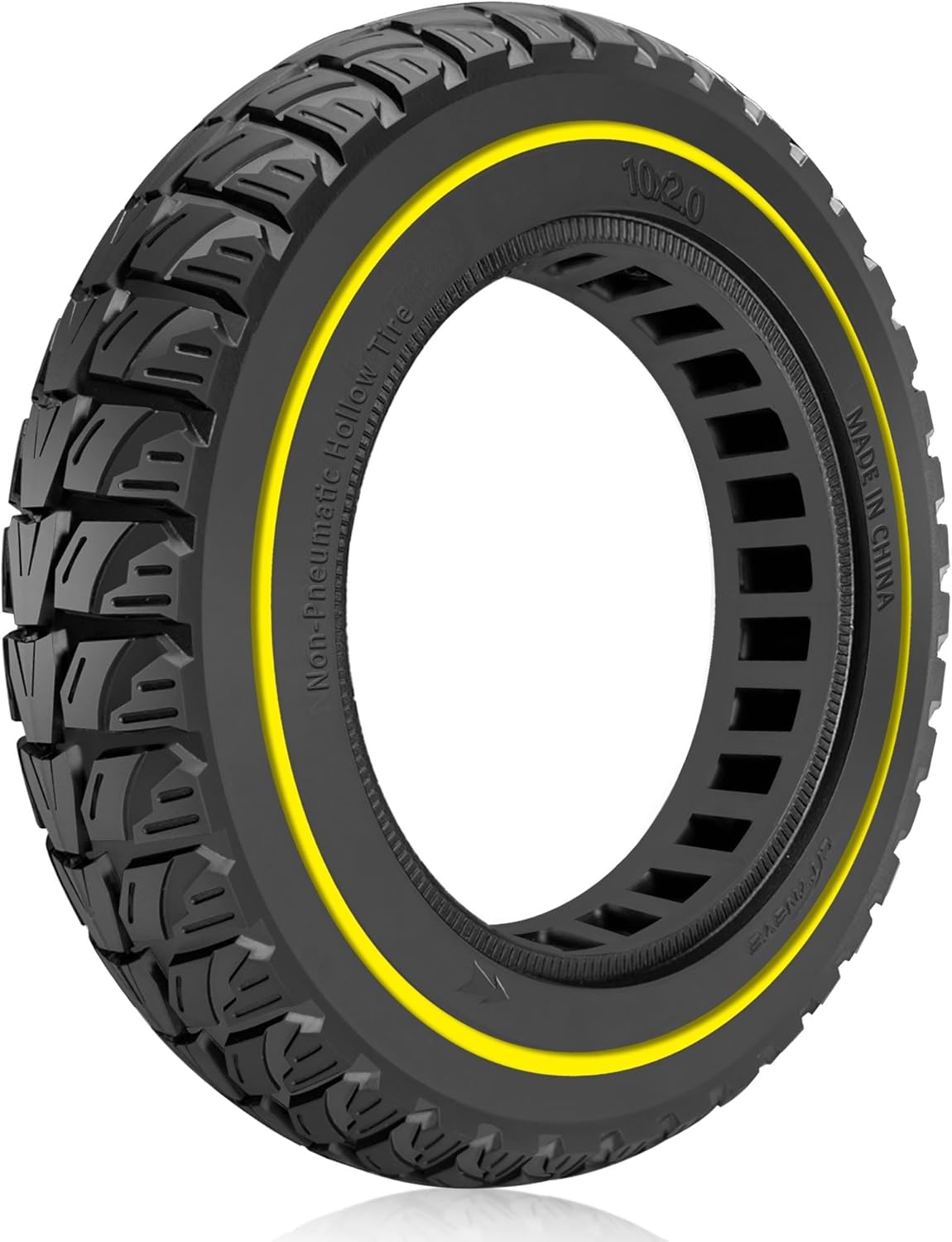 10 Inch Solid Tire: 10x2.125 Tubeless Tires for Turboant X7 Gotrax Apex Hiboy S2 Pro Max Hover-1 Journey Electric Scooter Replacement Wheels, 10x2/54-152 Front Rear Tyre