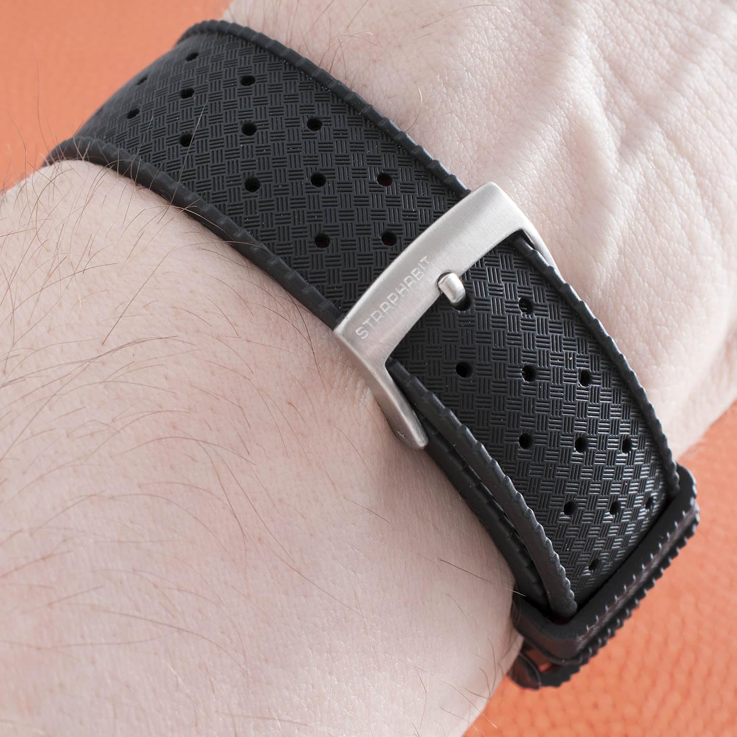 StrapHabit FKM Uhrenarmband aus Gummi mit Schnellverschluss, tropischer Stil, 18 mm, 19 mm, 20 mm, 21 mm, 22 mm