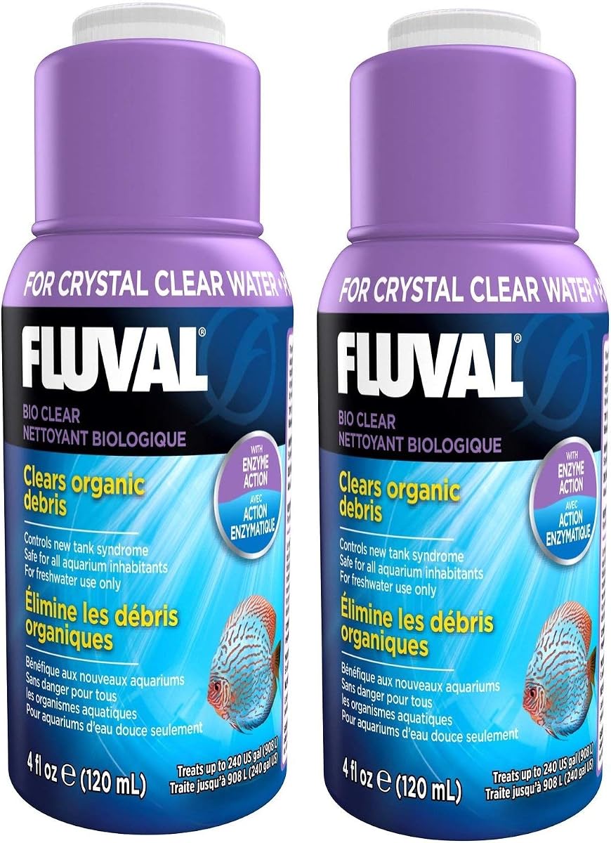 Fluval Bio Clear para tratamiento de agua de acuario, 8 onzas