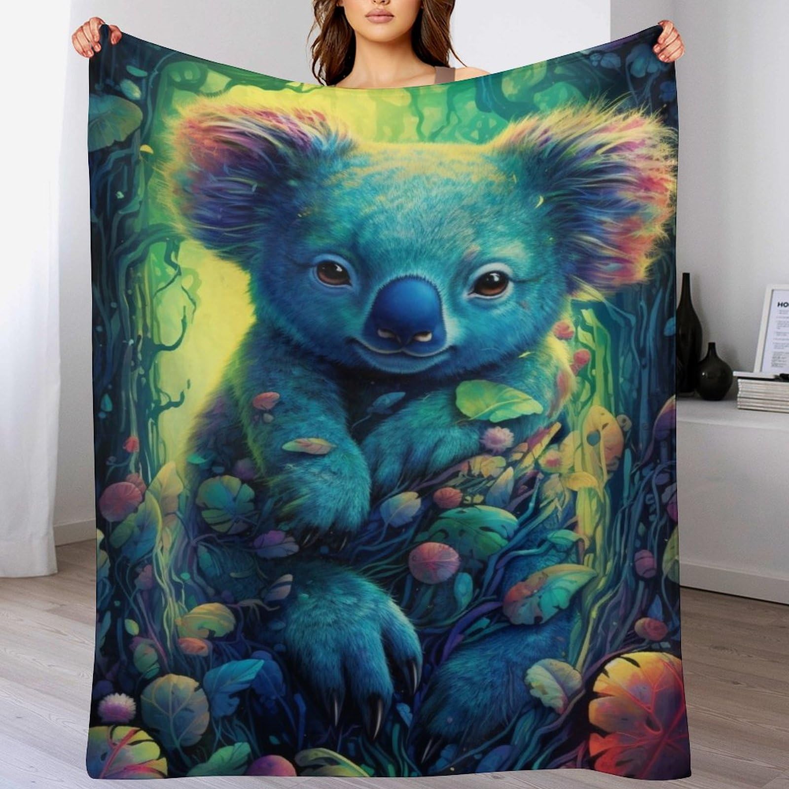 Couverture polaire en peluche ultra luxueuse koala lit xl 180x200