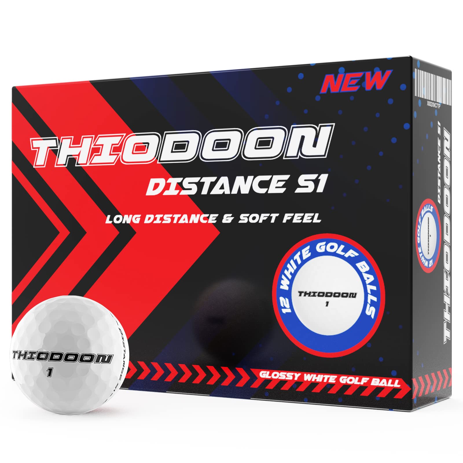 THIODOON Practice Golf Balls Limited Flight Golf Balls 40mm Hollow Plastic Golf Training Balls Colored Airflow Golf Balls for Swing Practice Driving Range Home Use Indoor 12 Pack