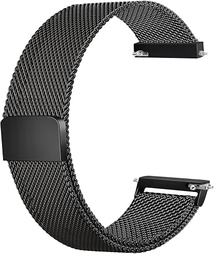 Vancle Correas de reloj de metal de 0.787 in 0.866 in, correa de reloj de liberación rápida, correa de repuesto de malla de acero inoxidable para