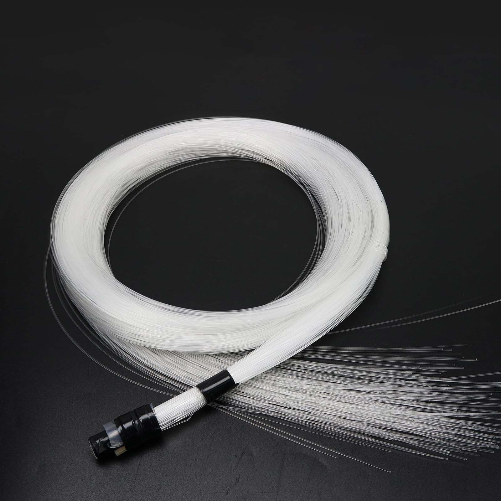 AZIMOM 50pcs*13.1ft PMMA Plastic Fiber Optic Strands End Glow 0.75mm/ 0.03in Optical Fiber Cable Roll for Star Sky Ceiling All Kind led Light Engine Source Driver