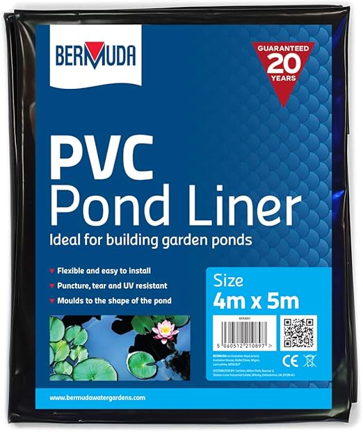 Image Bermuda 2m x 1.5m PVC Pond Liner (4m x 5m) Image Bermuda 2m x 1.5m PVC Pond Liner (4m x 5m)