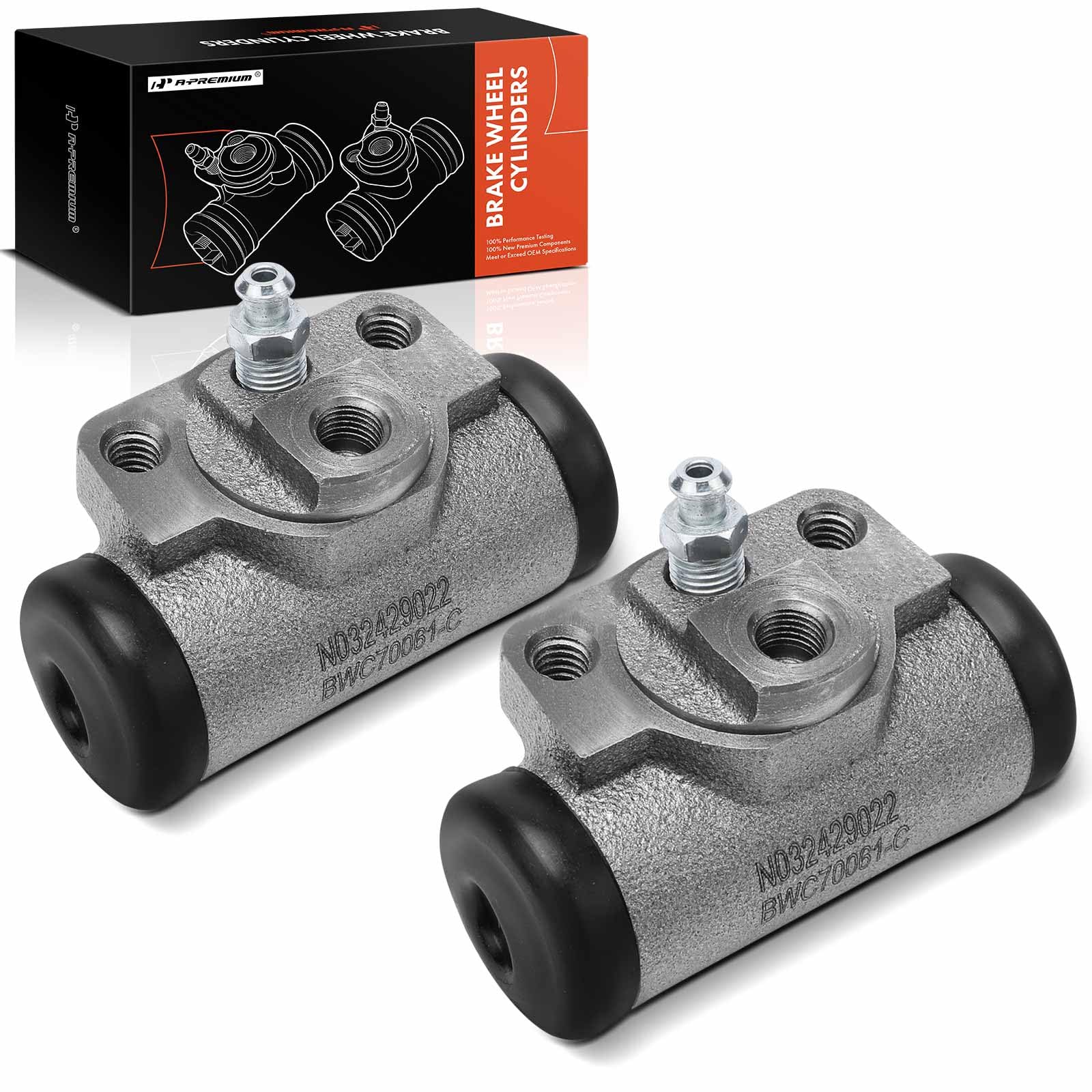 A-Premium Rear Drum Brake Wheel Cylinder Compatible with Ford and Mazda Models - Ranger 1998-2011, B2300 2001/2003-2010, B2500 1998-2001, B3000 1998-2001/2003-2008, B4000 1998-2001/2003-2010, 2-PC Set