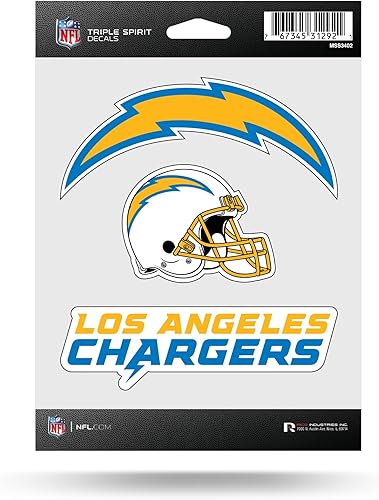 Vista 41 de Rico Industries NFL Football Triple Spirit Stickers Hoja de calcomanías triples Primario