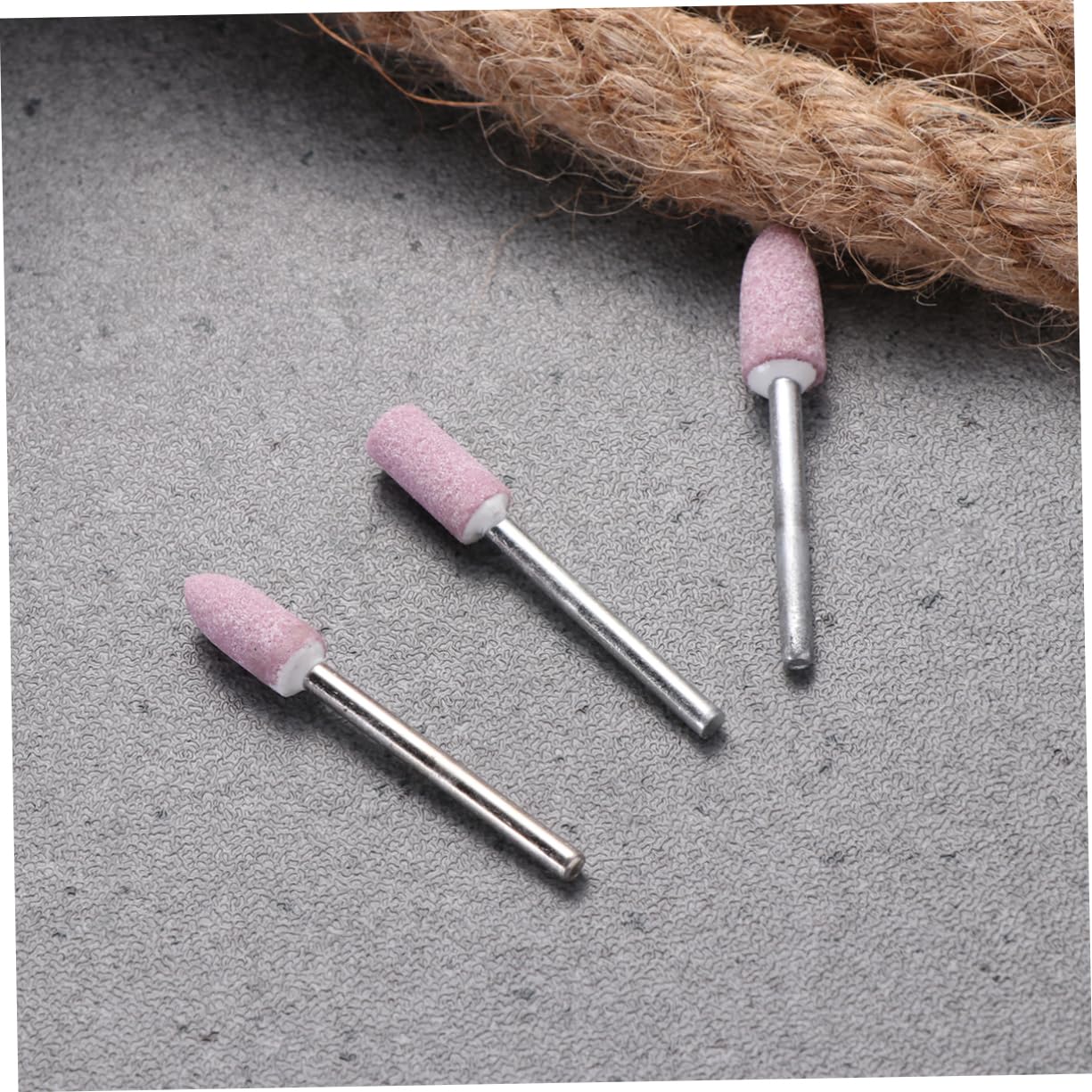 Rueda de Pulido, Muela de Pulido de Piedra Montada, Cabezales de Pulido, Broca, Convertidor de Broca Rotativa, Herramientas de Pulido Montadas/As Shownx2Pcs/Mediumx2Pcs