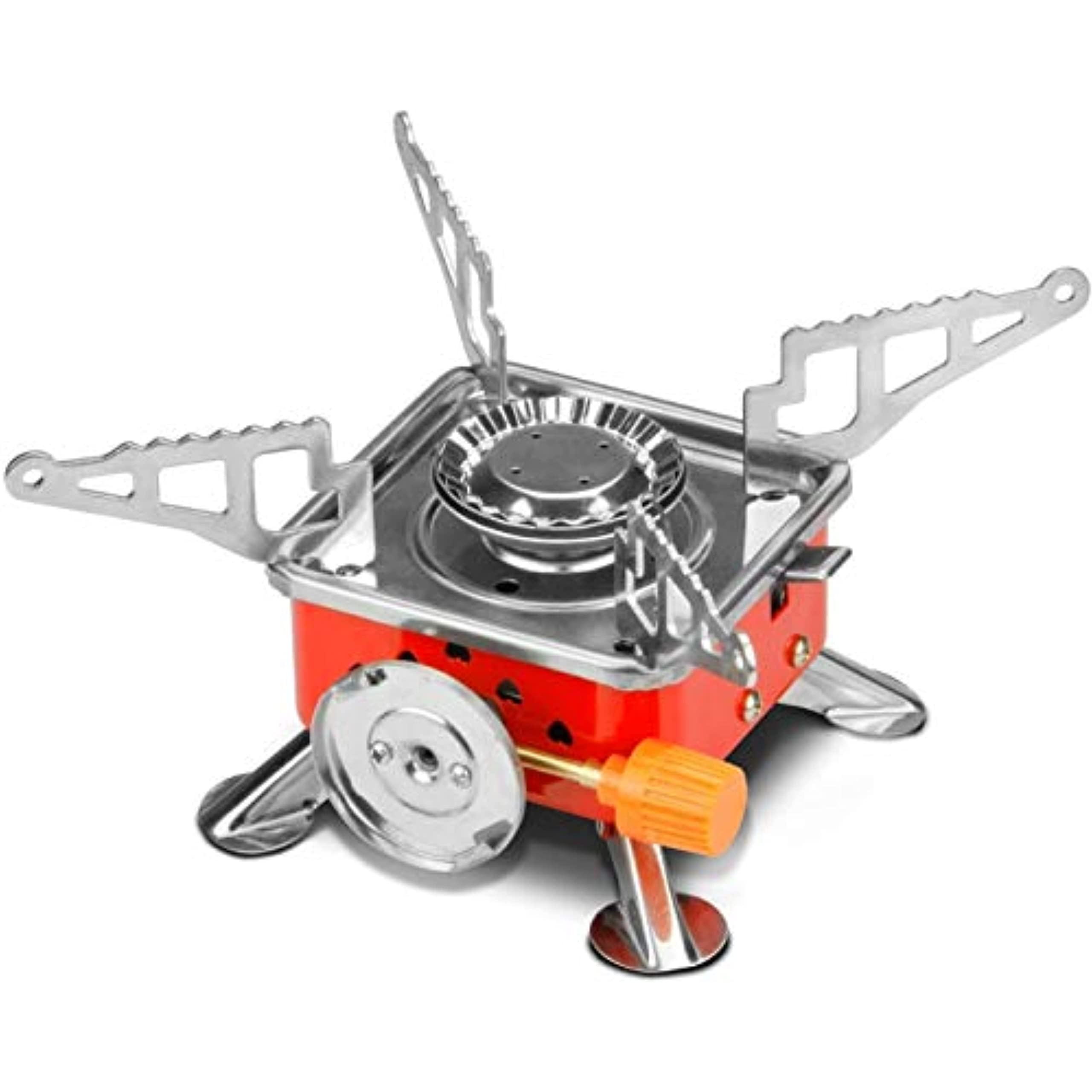 READY FOR SHINE Camping Stove, Collapsible Portable Outdoor Camping Gear, Gas Camping Stove Burner with Electronic Ignition and Black Case for Camping, Hiking, Hunting Outdoor Activities (Multi-color) (B094MPWDBS) Amazon Price History, Amazon Price Tracker