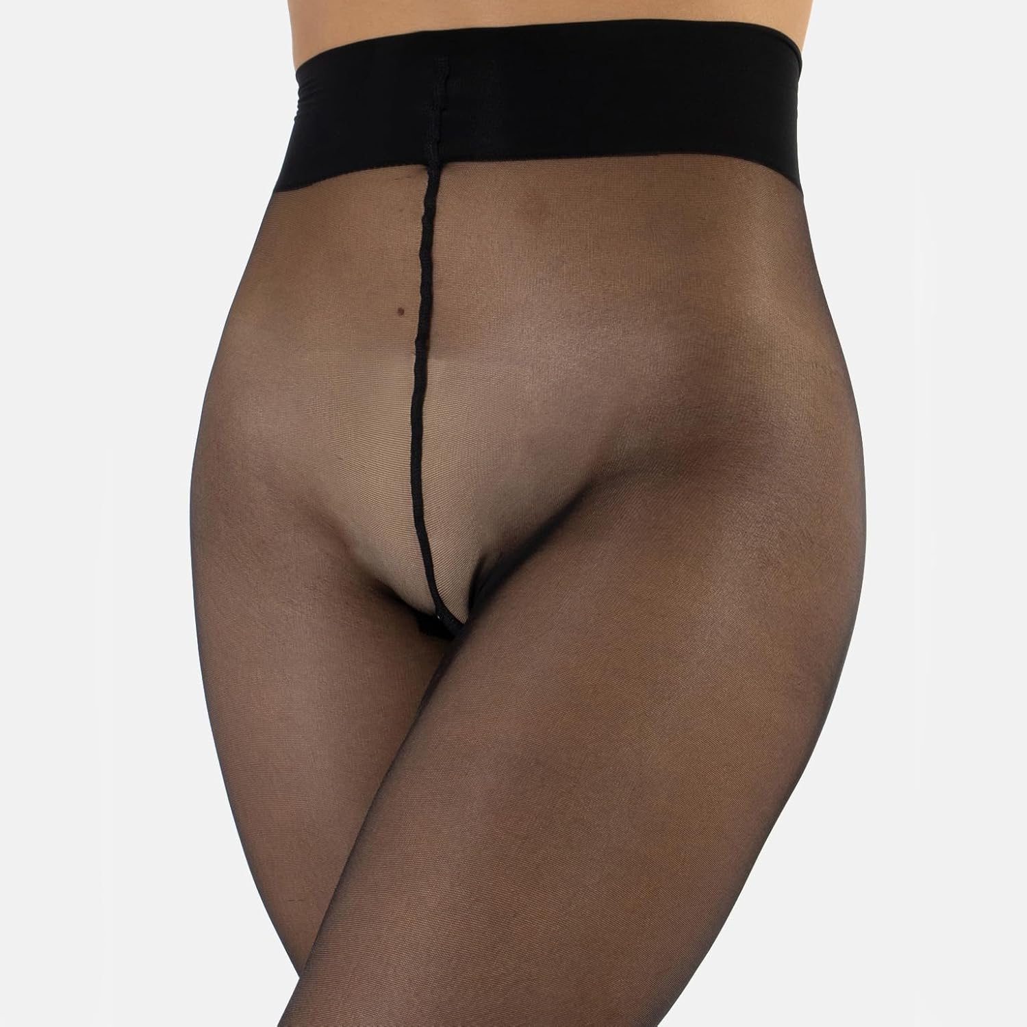 CALZITALY Sheer Tights, Floral Print, Animal Print | 20 DEN, Black, Skin, Suntan, S, M, L, XL, Made in Italy - Image 3