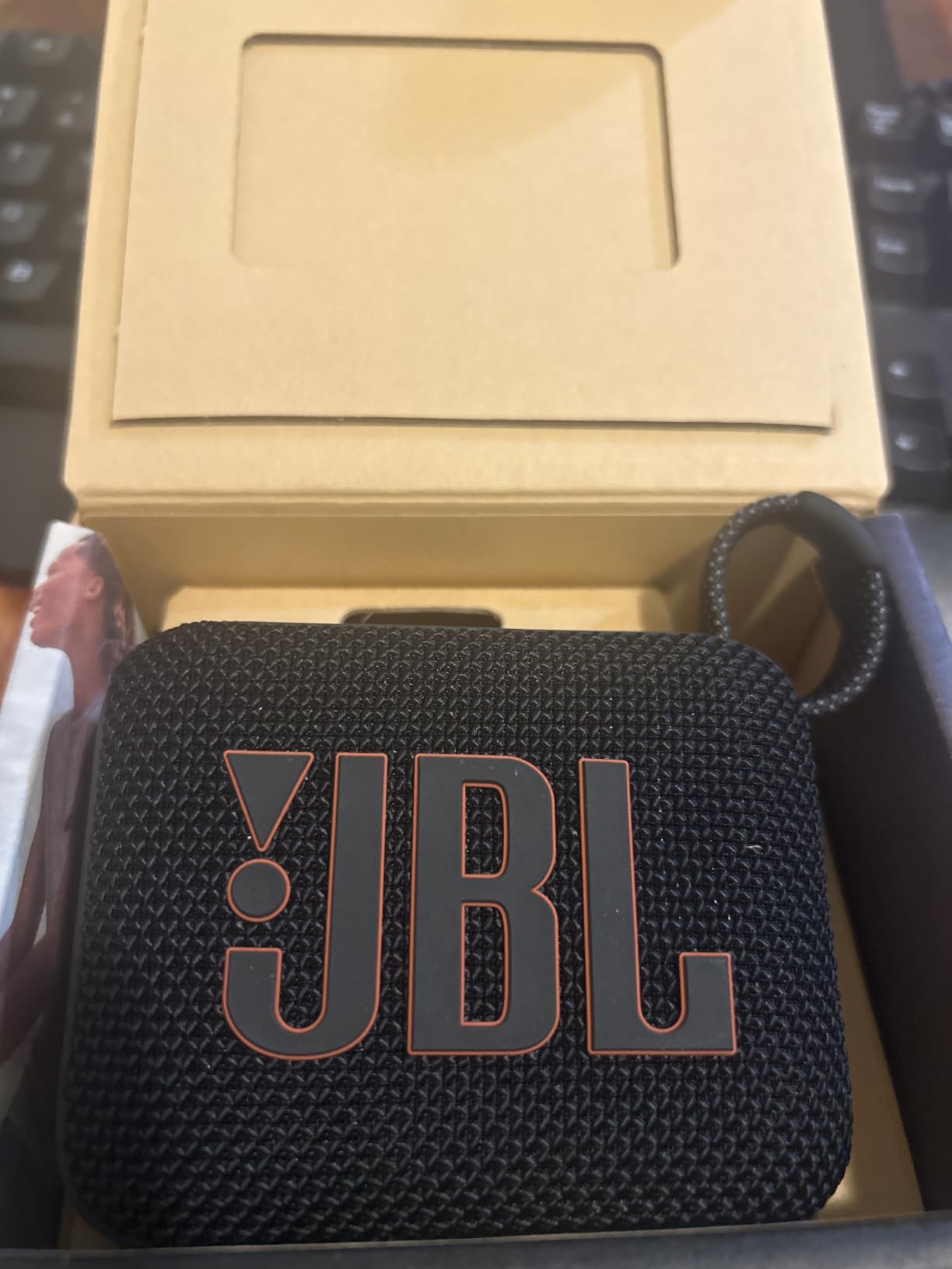 JBL Go 4 speaker inside box
