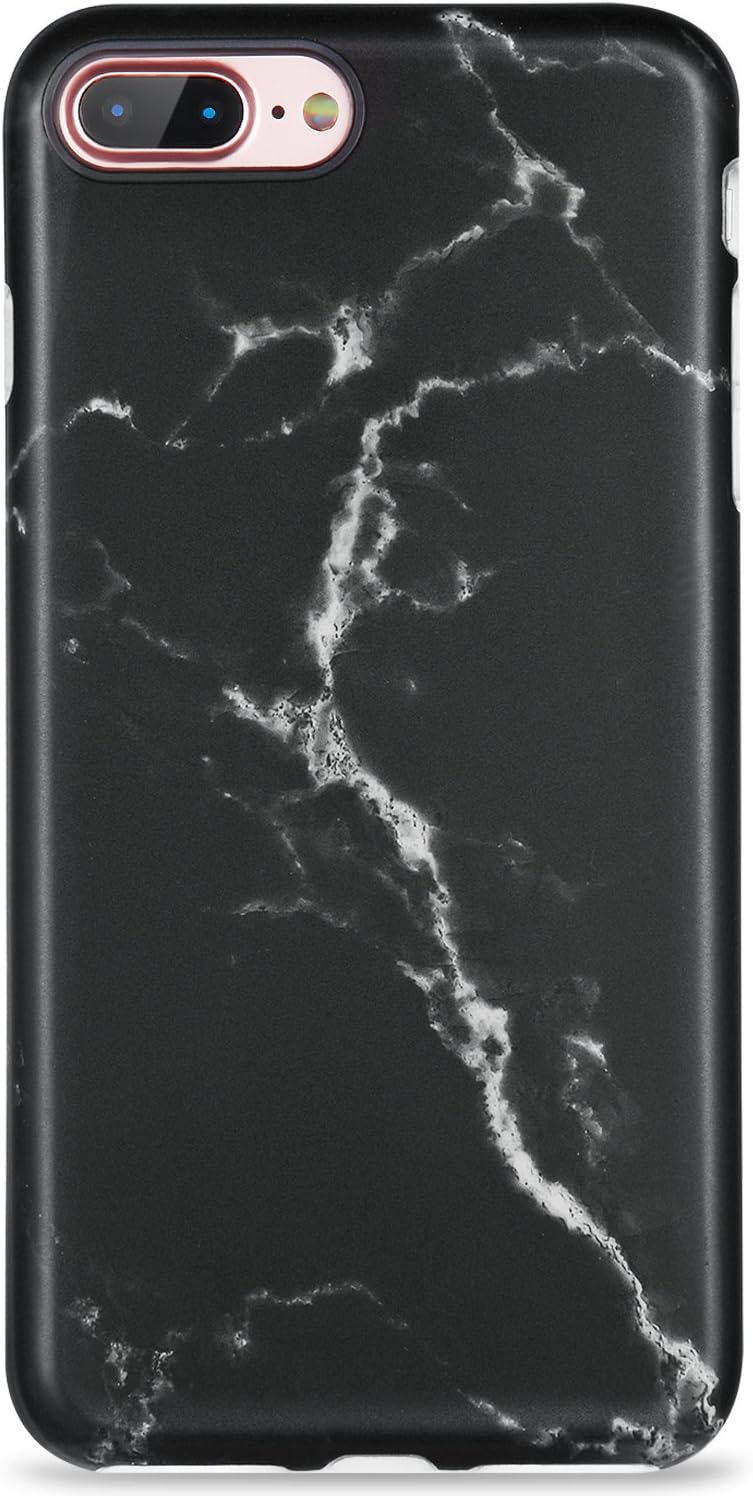 Buy Iphone 7 Plus Case For Men Iphone 8 Plus Case Lumarke Black Marble Slim Fit Glossy Tpu Cute Clear Bumper Soft Rubber Silicone Thin Protective Phone Case Cover For Iphone 7 Plus Iphone