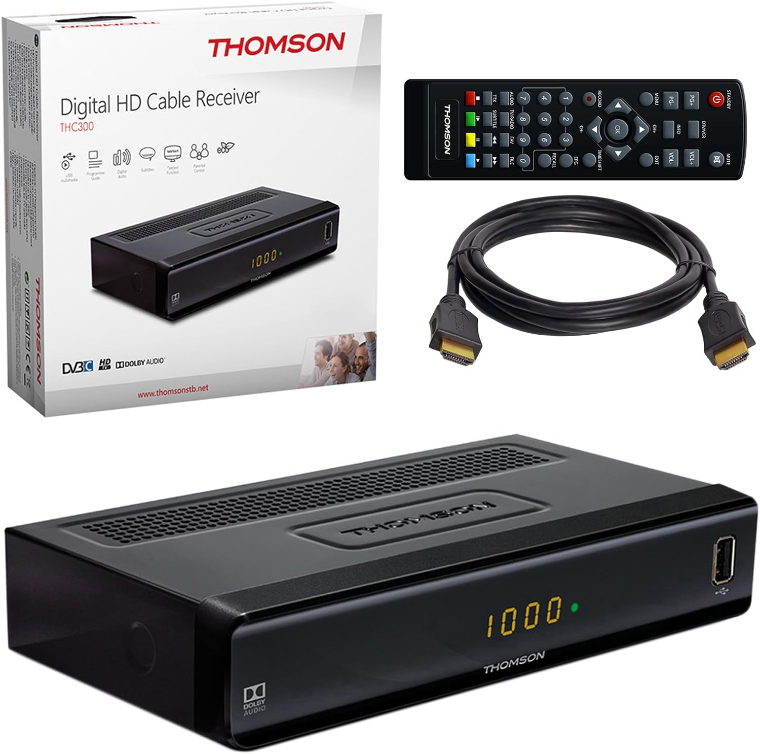 Techwood Tw C7100 632 Digital Hd Kabel Receiver Kabel Receiver Kabelreceiver – DVB-C HB-DIGITAL SET: THOMSON THC300 HD