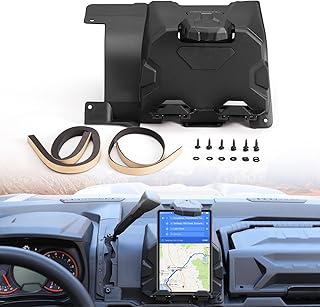 Electric Device Tablet Holder, A & UTV PRO GPS Mount Phone Holder with Storage Box Organizer Tray for Can-Am Defender HD5 HD8 HD10 2016-2023 Accessories, 1PCS