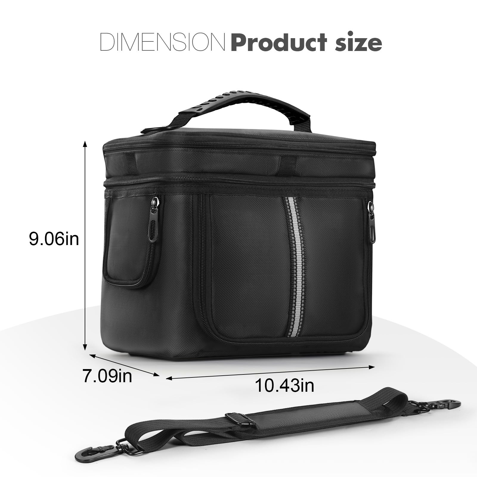 Borsa impermeabile per BLUETTI EB3A & Elite 30 V2, custodia protettiva con manico e tracolla rimovibile per campeggio