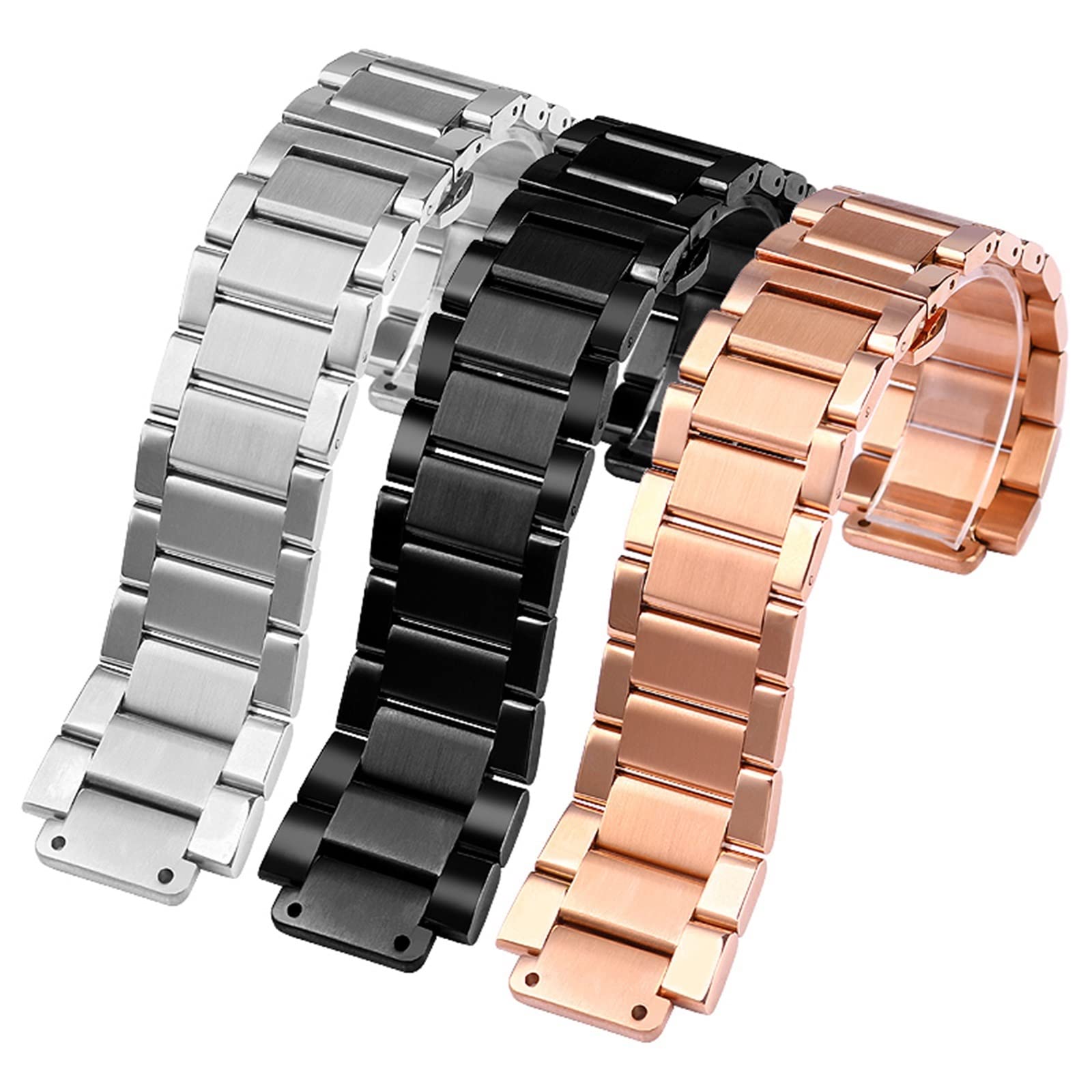 Solidna bransoletka ze stali nierdzewnej, do zegarka Hublot 27 mm x 19 mm, męski damski klasyczny pasek do zegarka ze stali nierdzewnej, do zegarka Yubo Big Bang 27 mm x 19 mm zamiennik