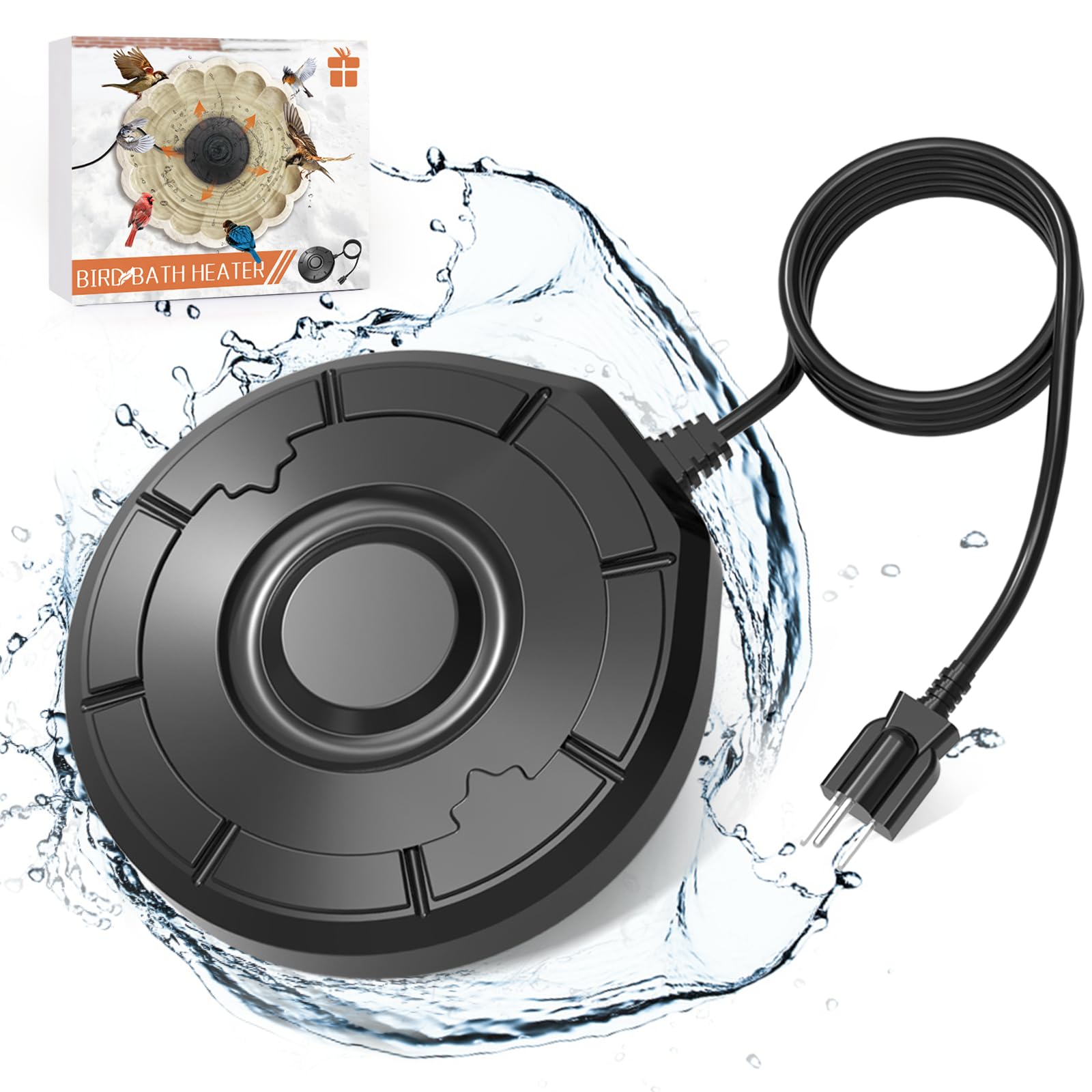 Birdbath De-Icer Heater