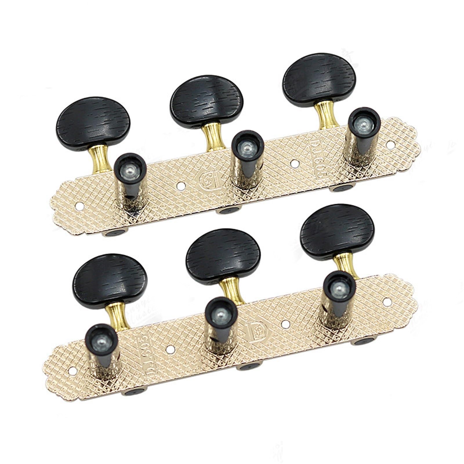 Set Meccaniche Chitarra Confezione Tripla Di Accessori Per Accordatori Per Chitarra Classica Nera(S5)