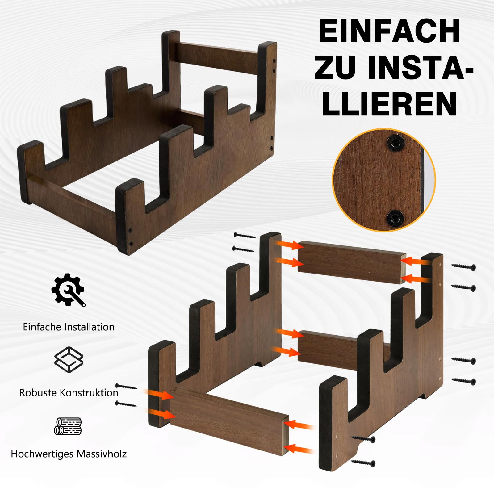 Soporte de madera para guitarra, soporte para guitarra de tres niveles, soporte de suelo para guitarra eléctrica, guitarra acústica/bajo, soporte para instrumentos musicales para estudio