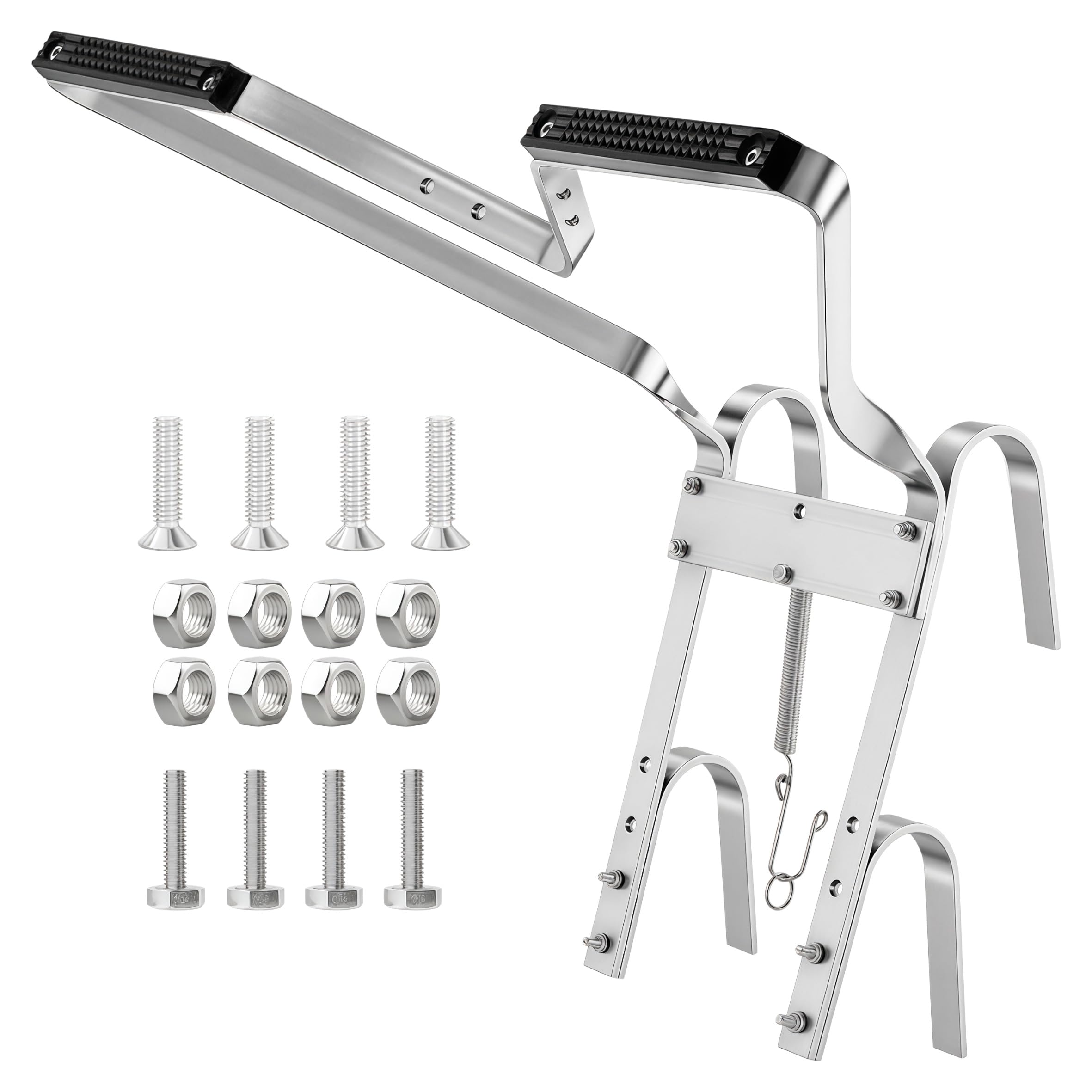 Heavy Duty Aluminum Ladder Standoff, with Anti-Slip Rubber Bumper V-Shaped Ladder Stand-Off, Multipurpose Ladder Stabilizer Fits Universal Ladders, Anti-Slip, Easy to Use