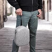 Vista 8 de Funda de transporte rígida compatible con Oculus Quest 2 BasicElite Version VR Headset Gaming y controles táctiles, Accesorios, adecuado para viajes