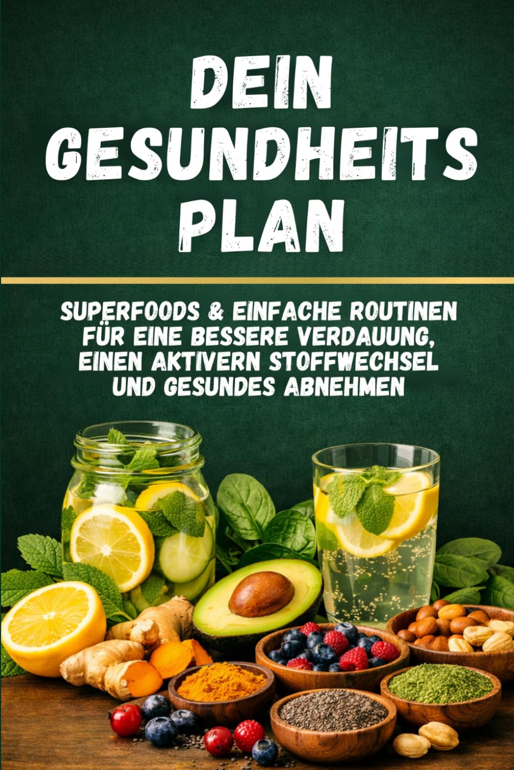 Dein Gesundheitsplan: Mit 42 Rezepten, 50 Superfoods und 30-Tage-Plan – Verdauung verbessern, Stoffwechsel aktivieren und natürlich abnehmen ohne Diät