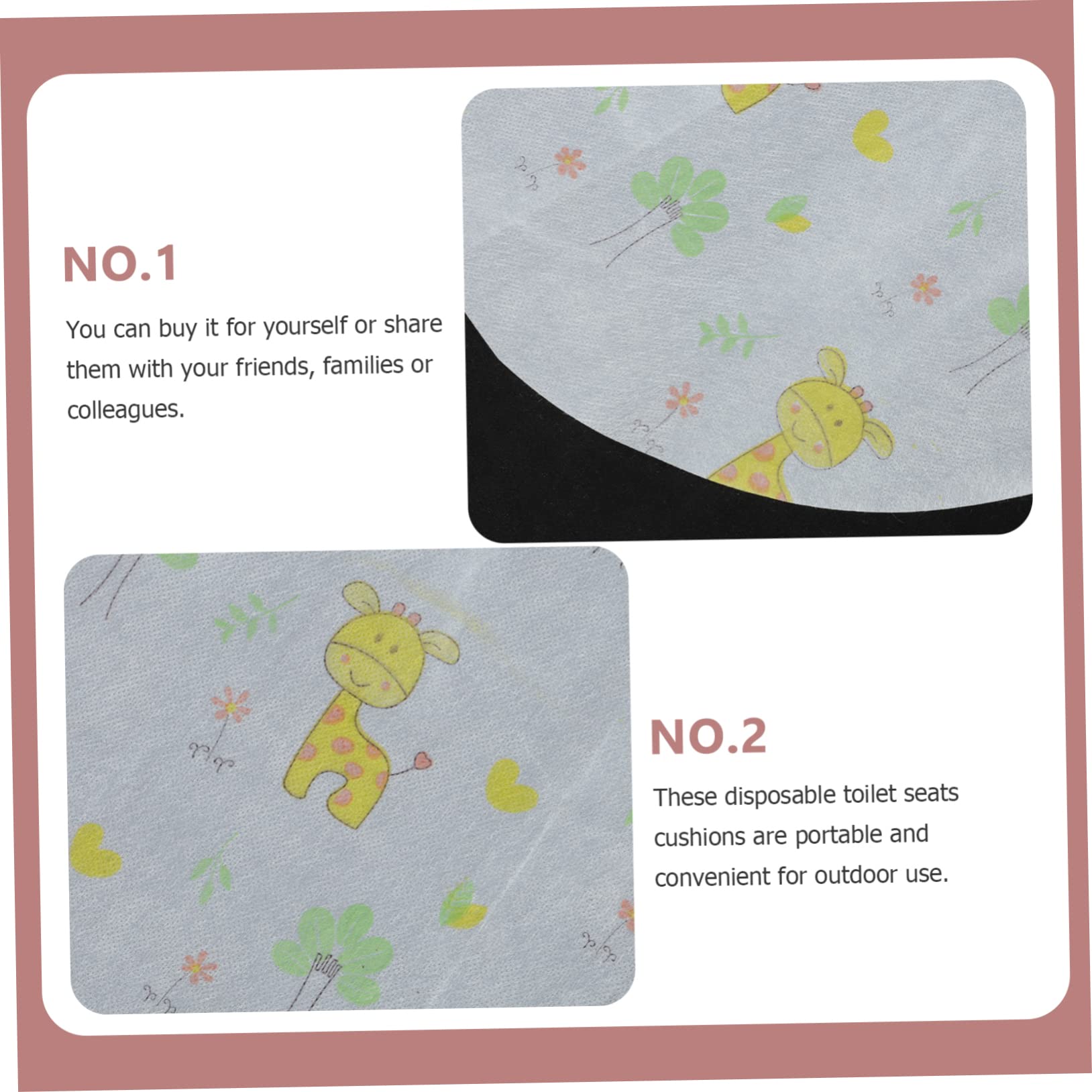 TOYANDONA 20pezzi Copriwater Monouso Impermeabili Pad Carta Igienica Per Toilette Portatile Per e Uso Domestico Protezione Igienica Per Bagni Pubblici e