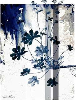 ART.COM Wall Art Print Blue Flower by Flora Danica, 12" x 16"