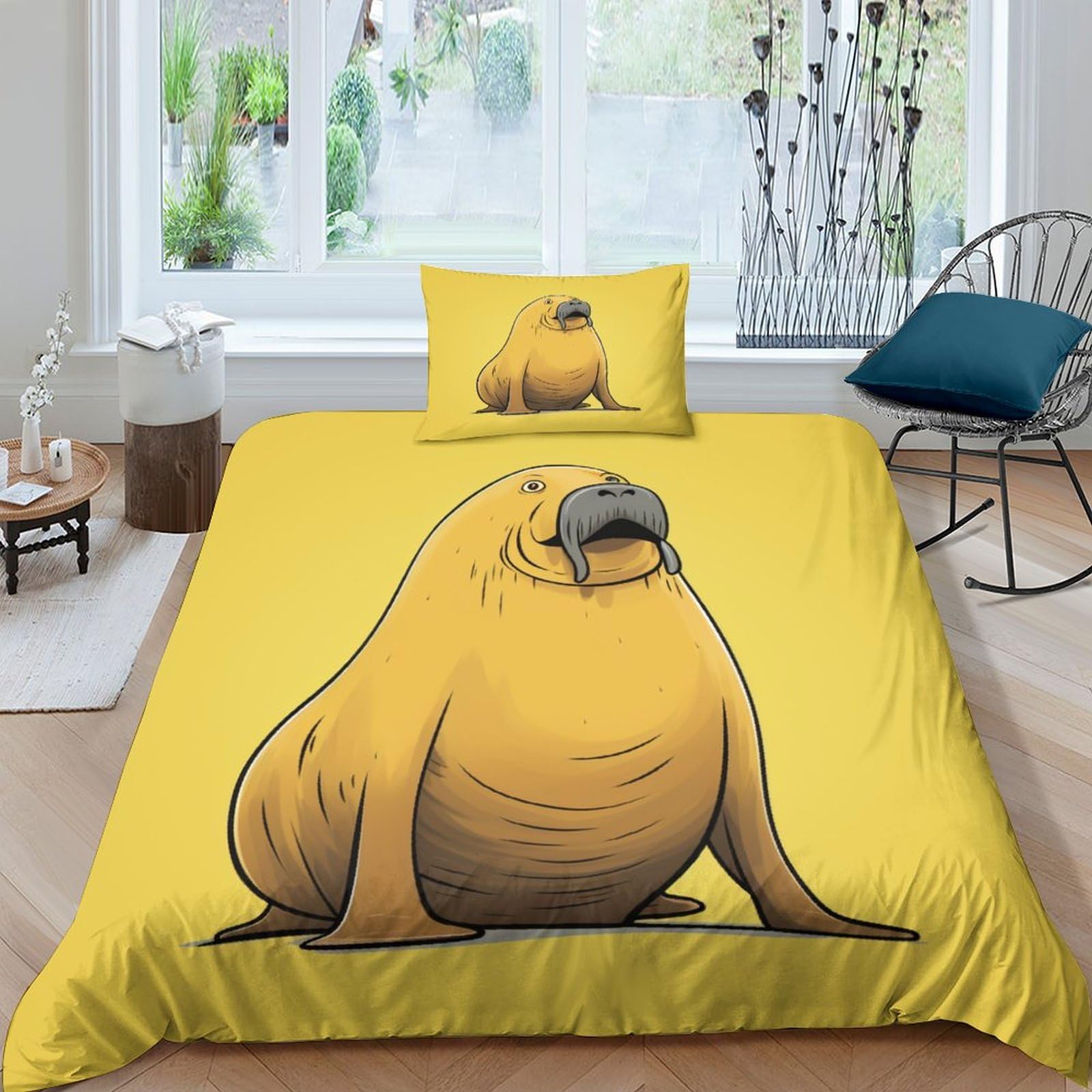 Parure de lit 135x200 cm respirante, linge de lit parfait pour chambre d'étudiant