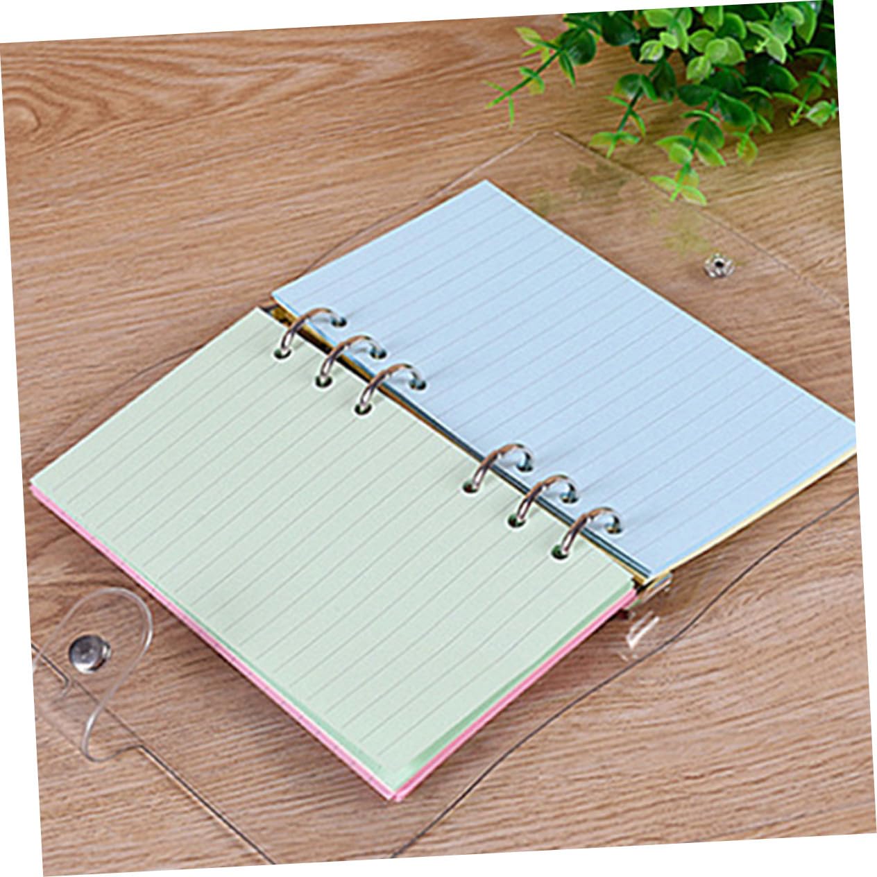 300 Piezas Recambio Papel Perforado Cuaderno de Anillas de Colores Recambios Extraíbles para Notas Planificación y Diario Kit