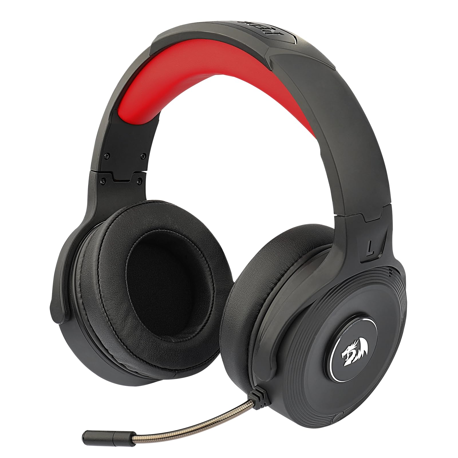 Redragon Pelops Pro H818pro - Cuffie da gioco wireless da 2,4 GHz 7.1 Virtual Surround Sound con porta AUX, per PC