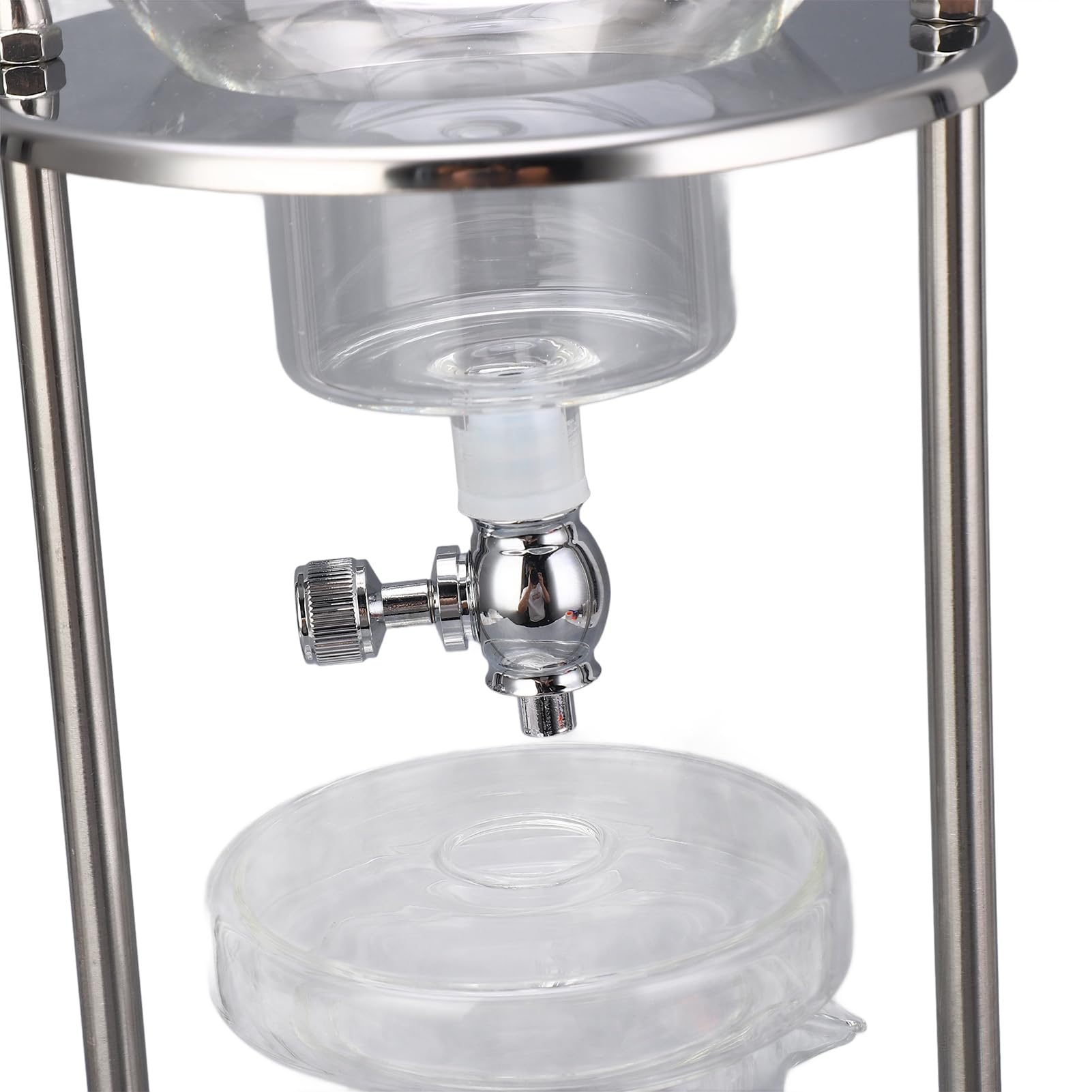 Cold Brew D Tower 600ml Riutilizzabile Glasilte Trasparente Supporto in Acciaio Inossidabile Fai da Te Ice Coffee Brew Tower Altri Lavoratori del caffè