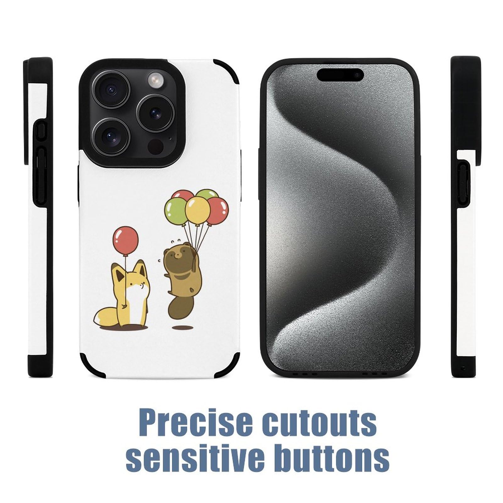 Amazon.co.jp: タヌキとキツネ iPhone 15 Pro ケース iPhone 15 Pro