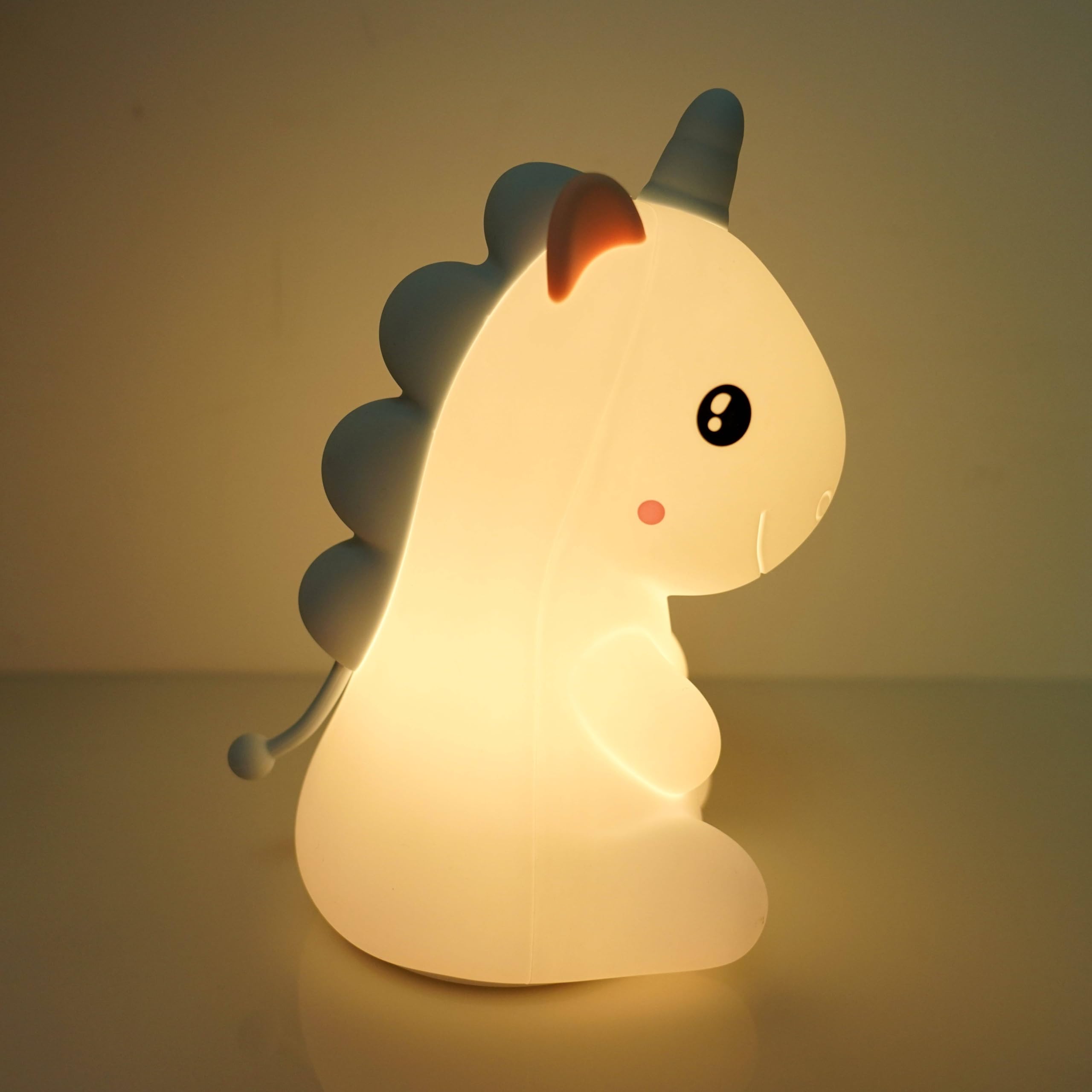 TRIXES Unicorn Night Light for Kids Cute Silicone Nursery Night Light - Image 2