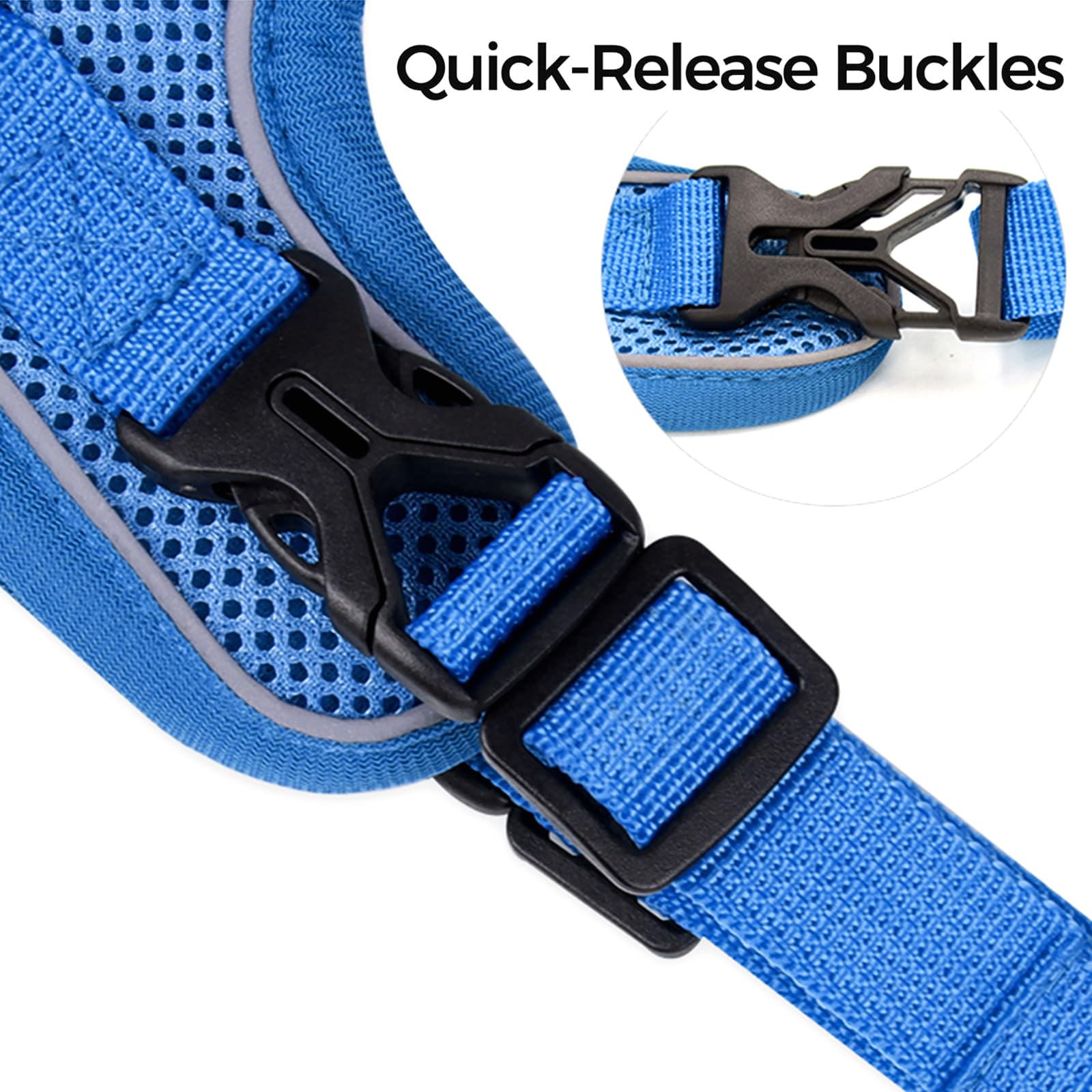 Tiagoboo Cat Harness and Leash Set,Escape Proof Adjustable Soft Lightweight Kittens Vest Harnesses with Reflective Strips for Small Medium Large Cats,Walking Travel cat Harness Outdoor