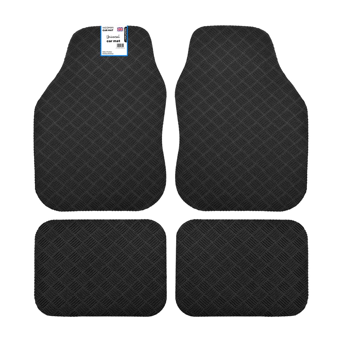 Nicoman Eco Friendly Universal Car Mat - 4Pc Full Set