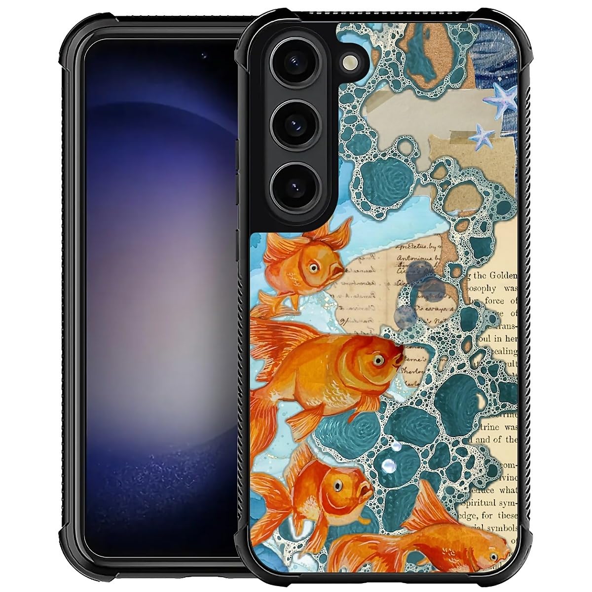 ZHEGAILIAN Case for Samsung Galaxy S23 Plus,Shockproof 4 Corner Air Cushion + Soft TPU Bumper with Anti-Slip Grip & Stylish Pattern for Men Boys &