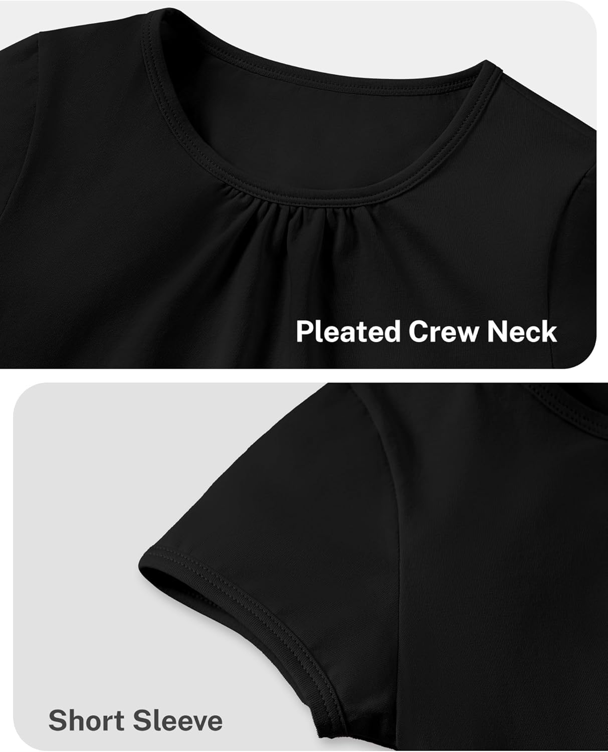 Girls Short Sleeve Shirts Cotton Crew Neck T-Shirt Kids Plain Tees Tops Size 5-12 Years - Image 6