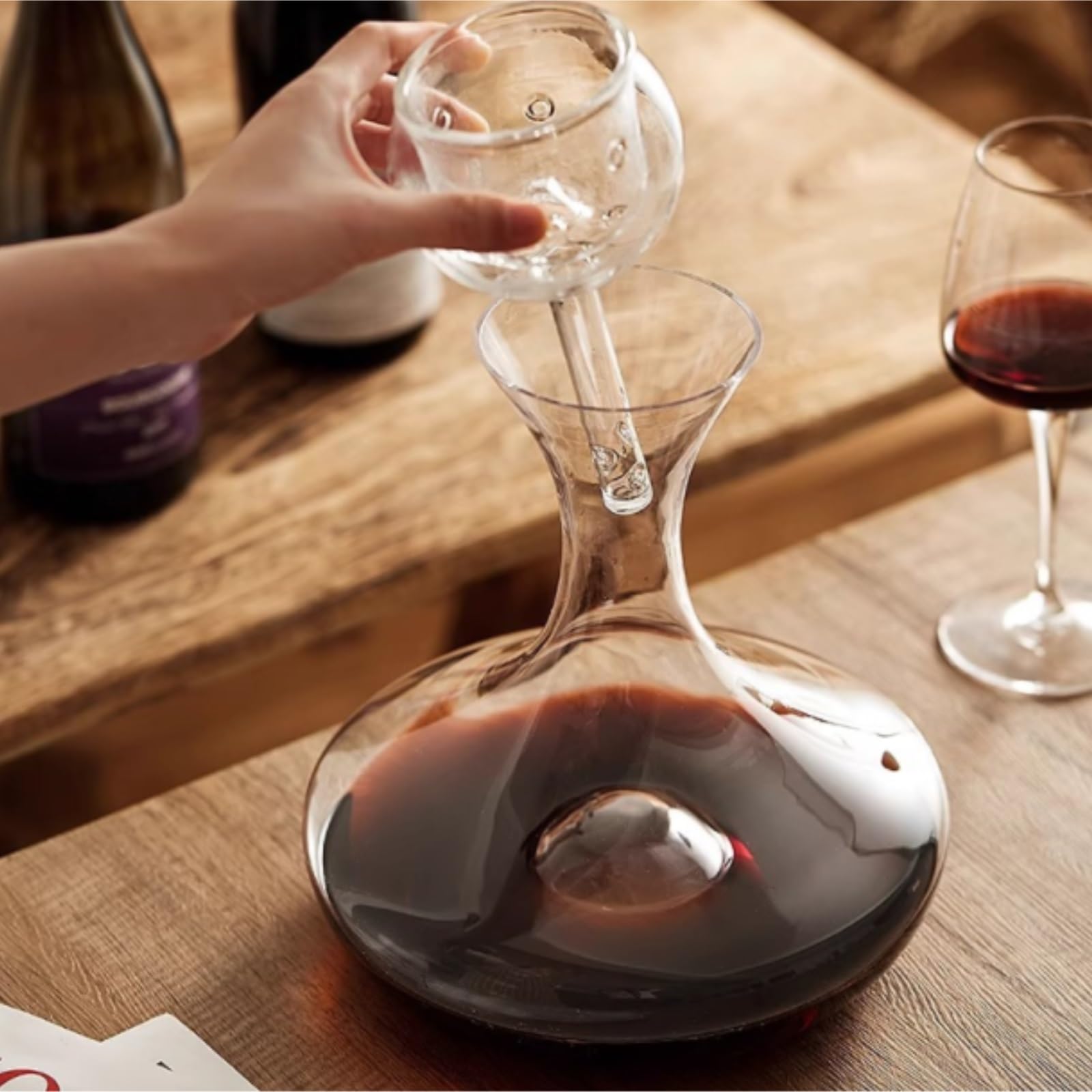 Decanter per Vino Rosso Whisky Decanter In Vetro Creativo For Vino Veloce For Uso Domestico E Commerciale Decantatore